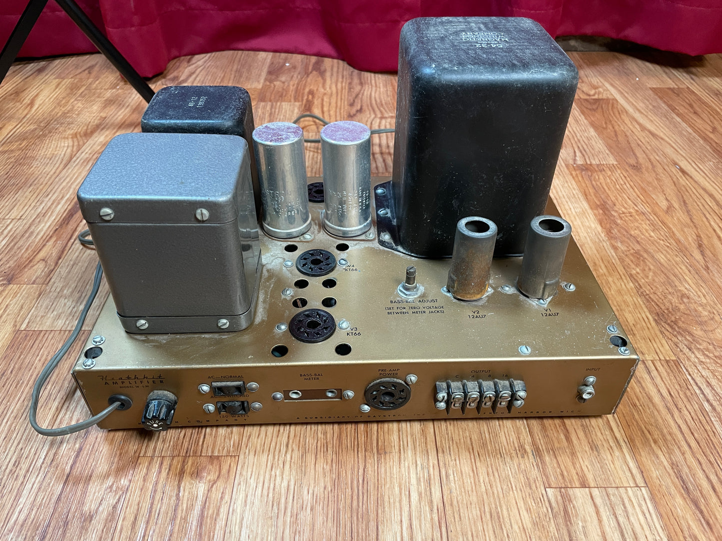 1950s Heathkit W-5M Mono 25 Watt Hi-Fi Tube Power Amplifier Monoblock