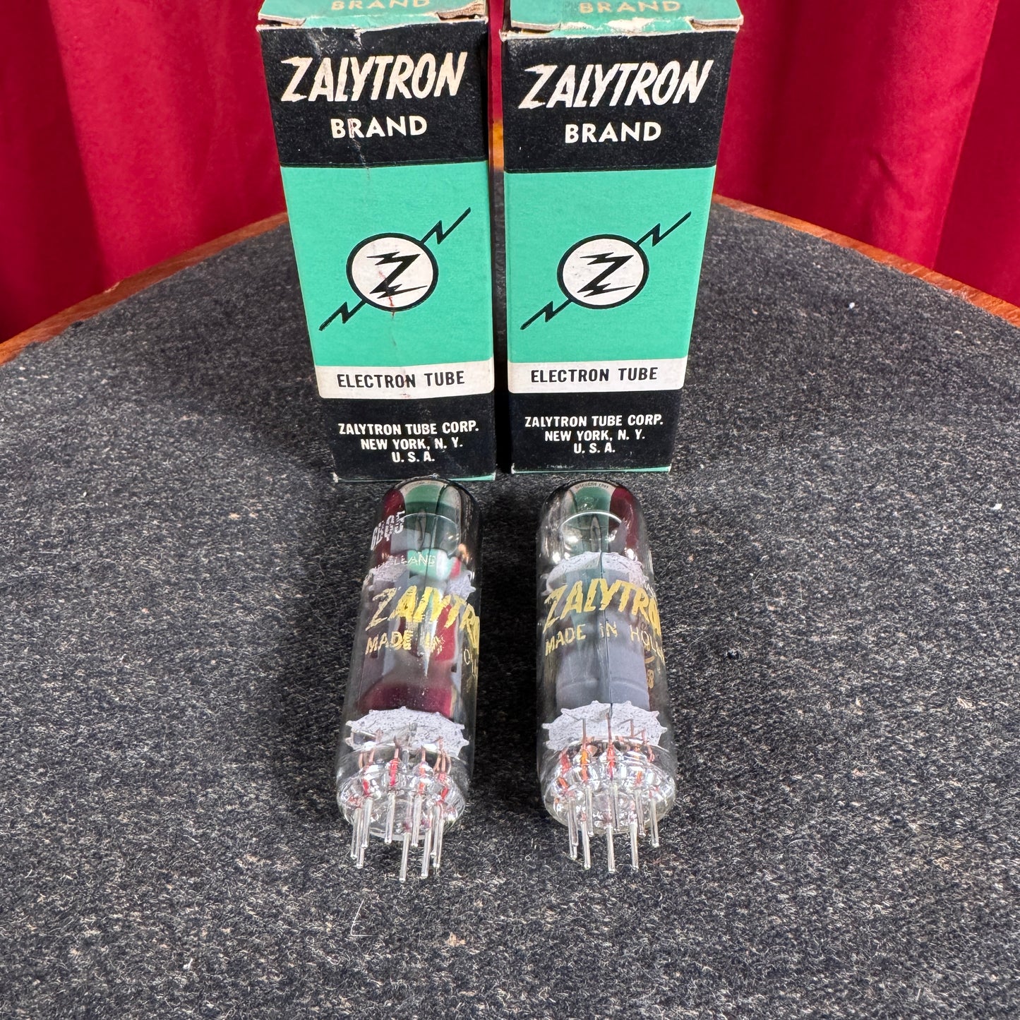 Vintage Zalytron 6BQ5 Amplifier Power Tubes Pair Duet EL84 #221