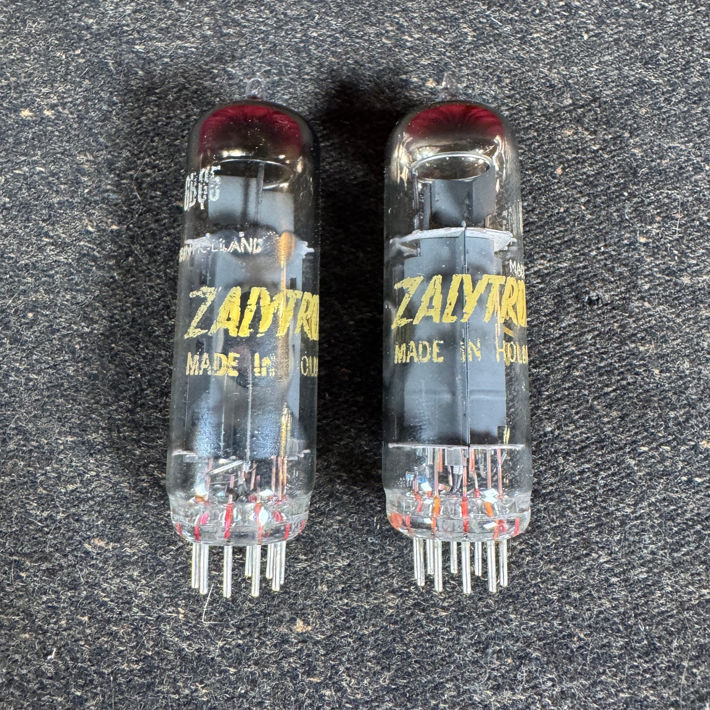 Vintage Zalytron 6BQ5 Amplifier Power Tubes Pair Duet EL84 #221