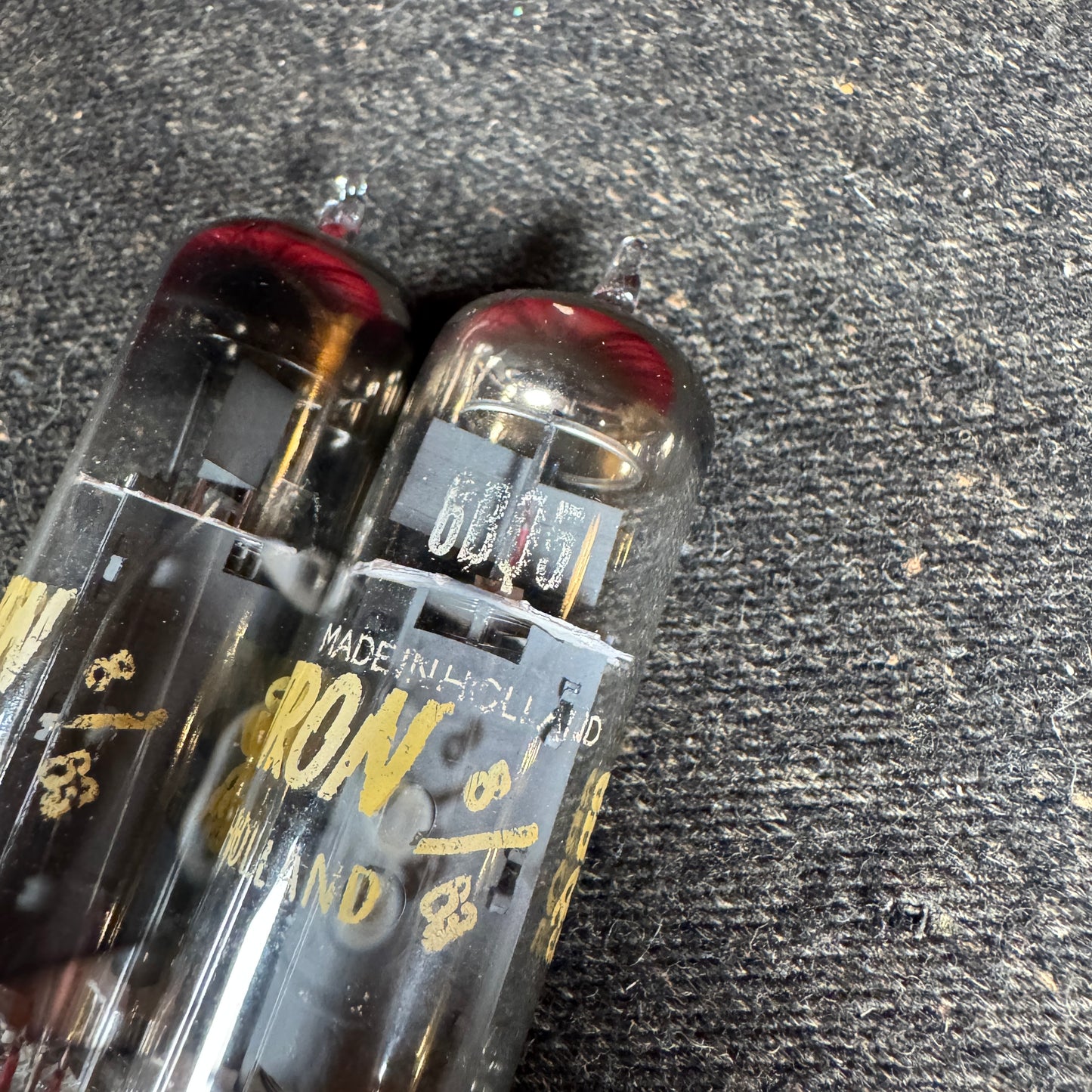 Vintage Zalytron 6BQ5 Amplifier Power Tubes Pair Duet EL84 #221