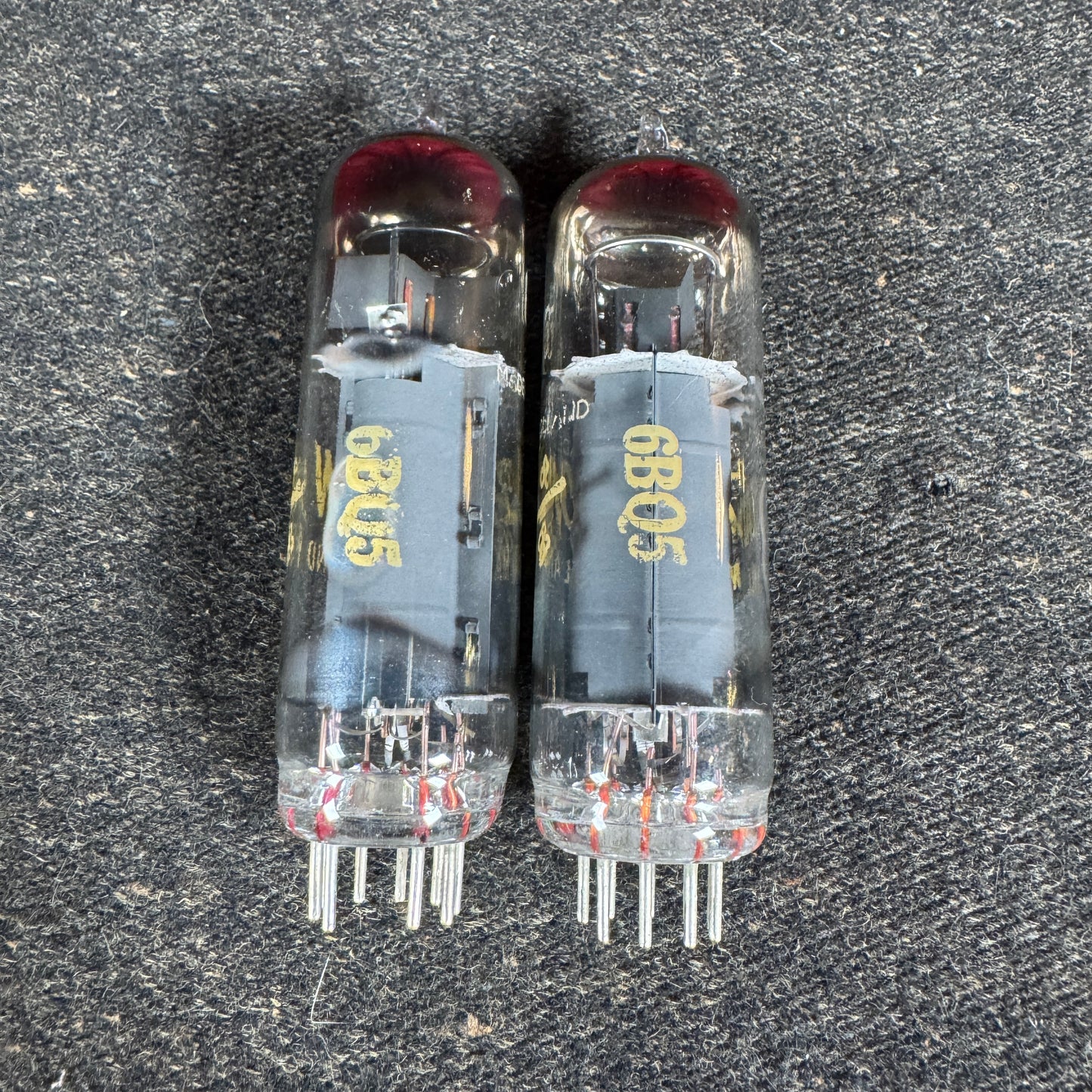 Vintage Zalytron 6BQ5 Amplifier Power Tubes Pair Duet EL84 #221