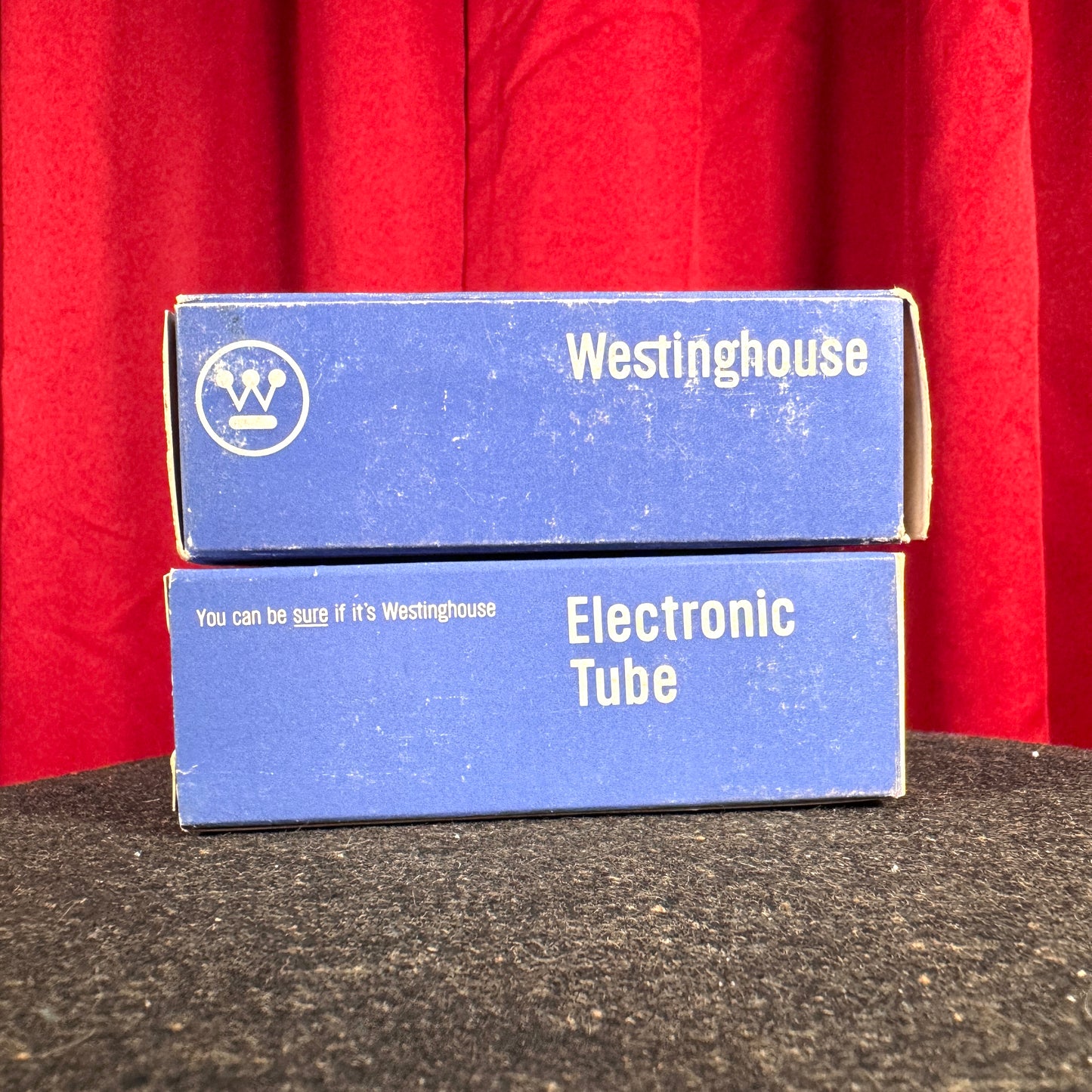 Vintage Westinghouse 6V6GTA Pair Amplifier Power Tubes Duet 6V6 #222