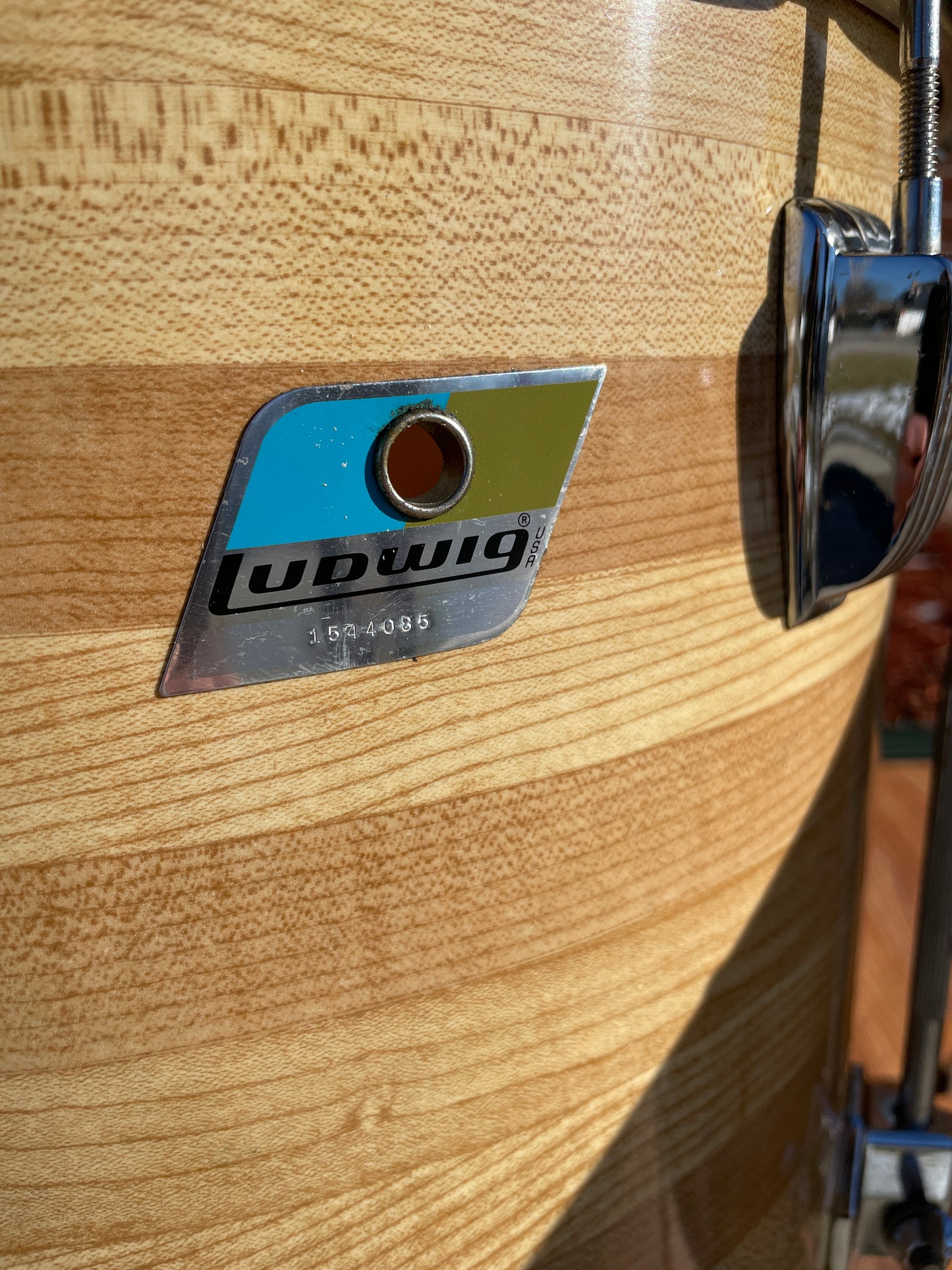 1970s Ludwig Pro-Beat 3-Ply Drum Set Butcher Block Cortex 24/13/14/16/18