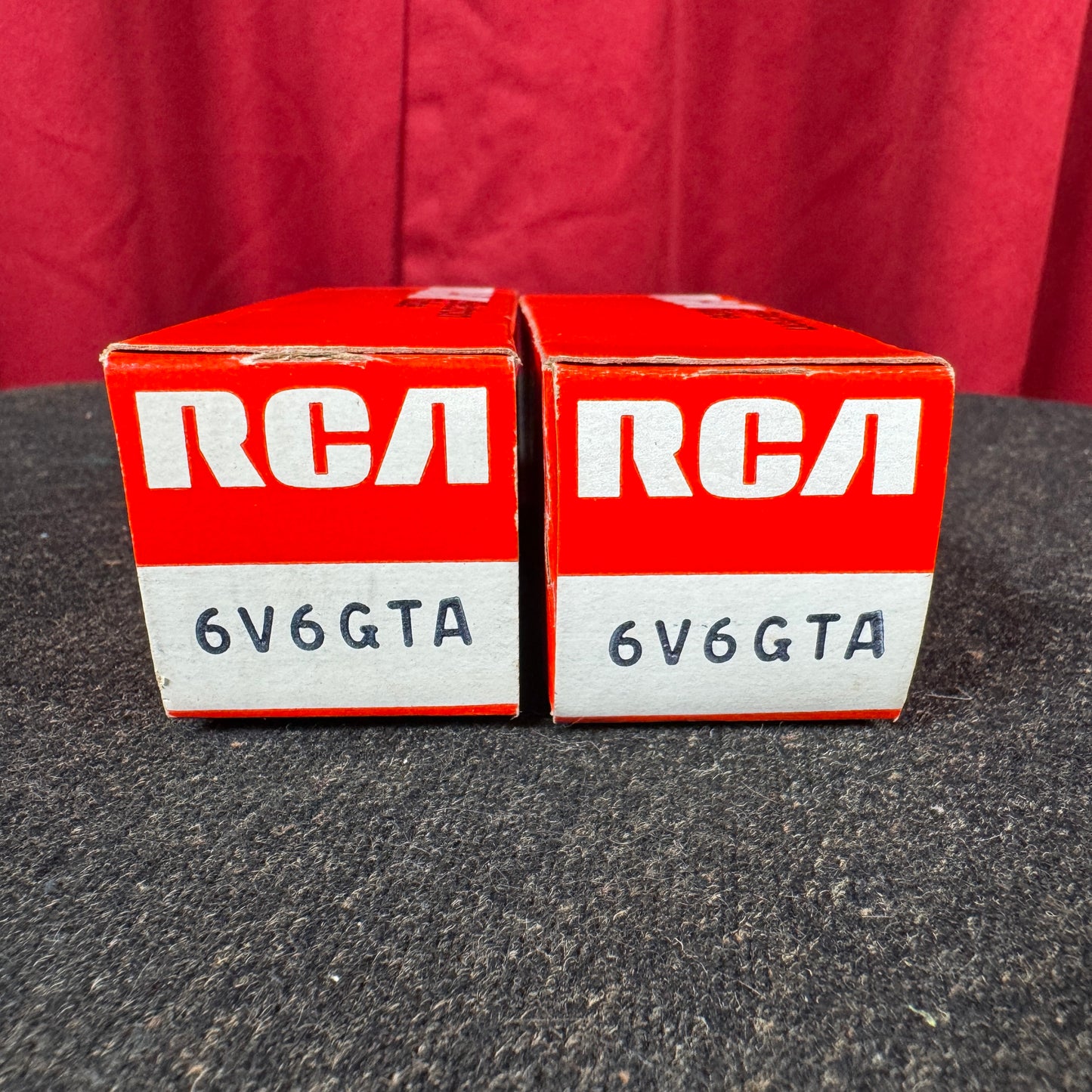 Vintage RCA 6V6GTA Matched Pair Amplifier Power Tubes Duet 6V6 #241