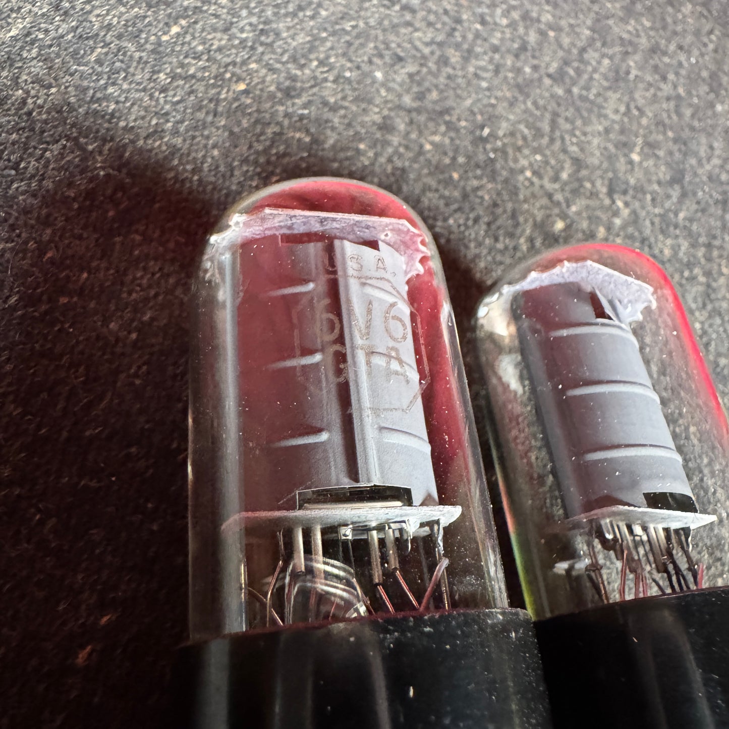 Vintage RCA 6V6GTA Matched Pair Amplifier Power Tubes Duet 6V6 #240