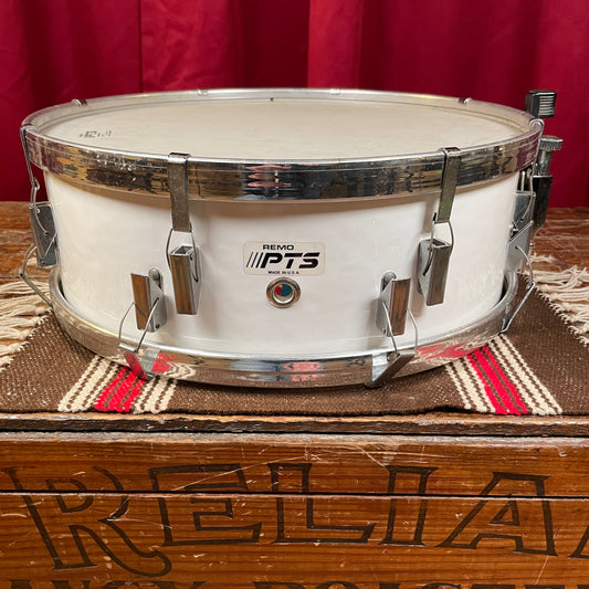 1980s Remo 5x14 PTS Acousticon Snare Drum Project White