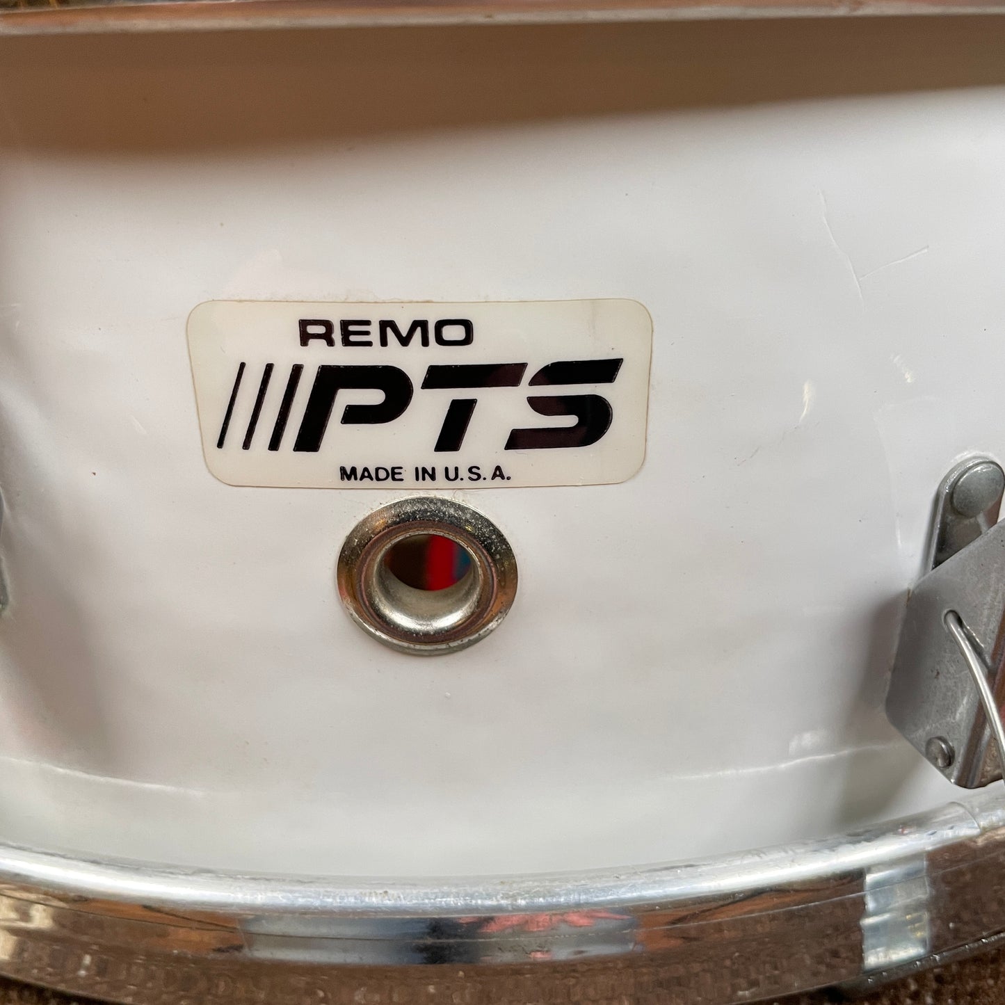 1980s Remo 5x14 PTS Acousticon Snare Drum Project White