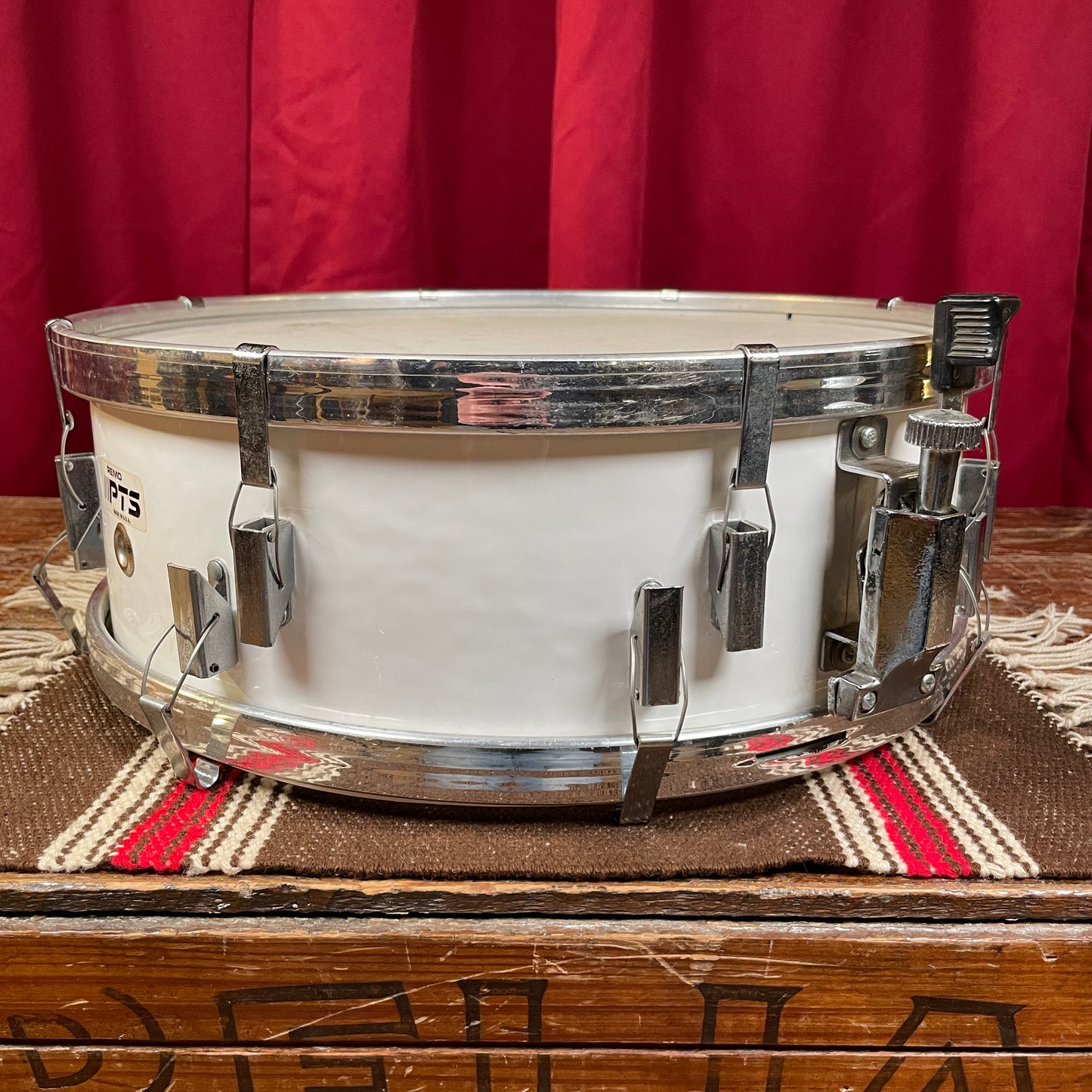 1980s Remo 5x14 PTS Acousticon Snare Drum Project White