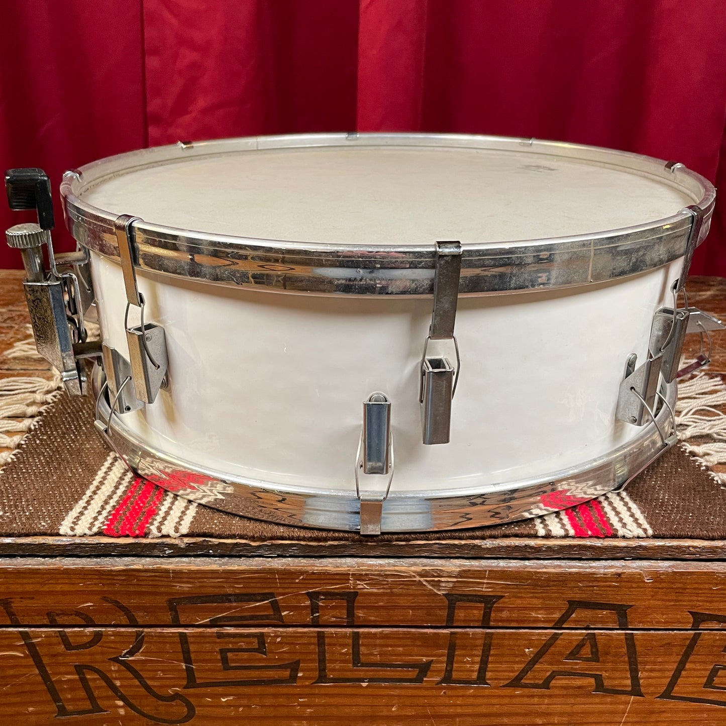 1980s Remo 5x14 PTS Acousticon Snare Drum Project White