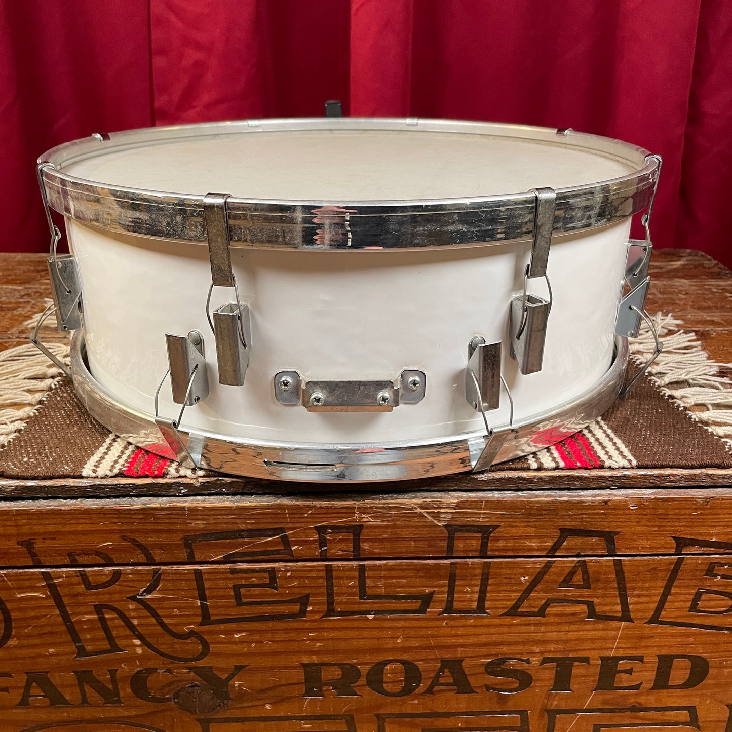 1980s Remo 5x14 PTS Acousticon Snare Drum Project White