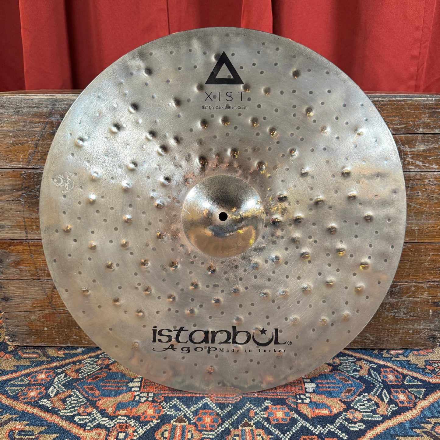 22" Istanbul Agop Xist Dry Dark Brilliant Crash Cymbal 1766g *Video Demo*