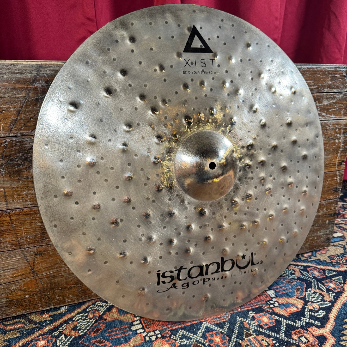 22" Istanbul Agop Xist Dry Dark Brilliant Crash Cymbal 1766g *Video Demo*