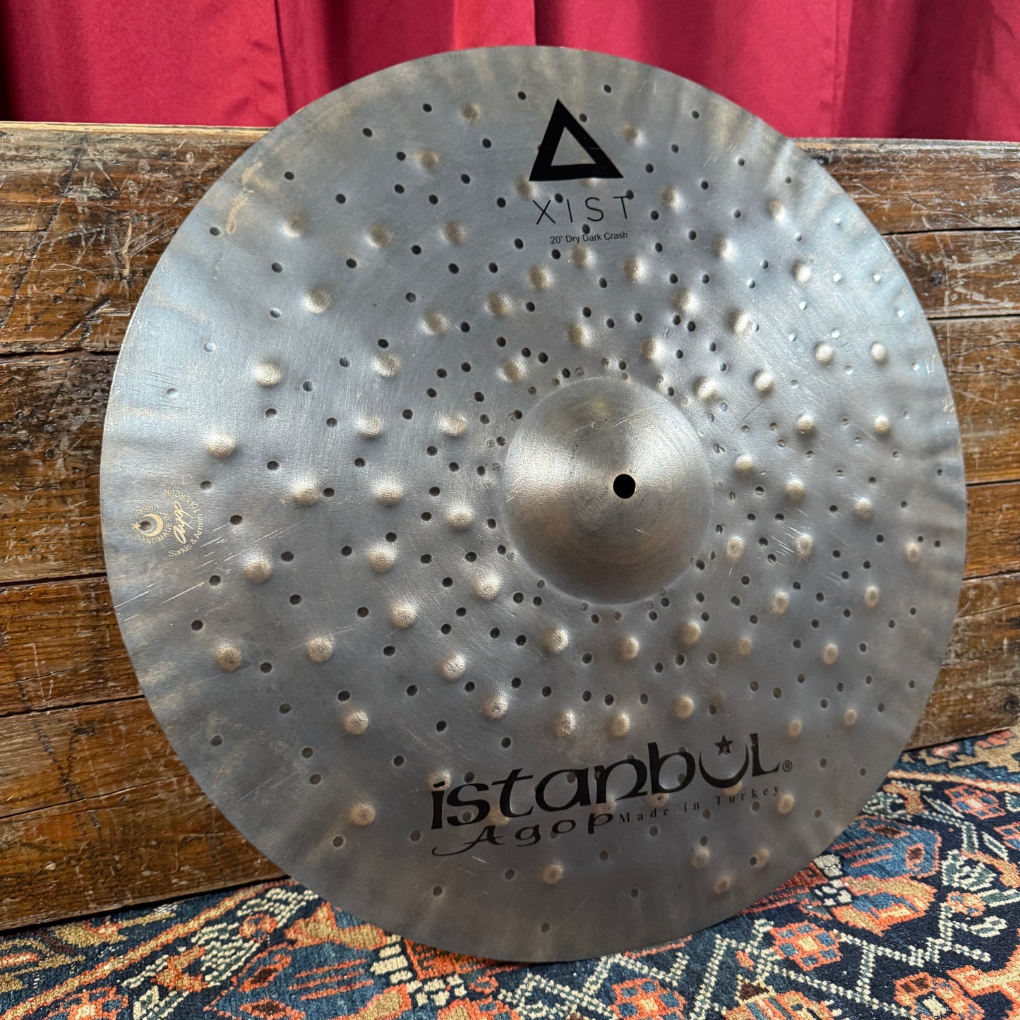 20" Istanbul Agop Xist Dry Dark Crash Cymbal 1394g *Video Demo*