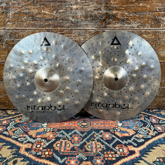 13" Istanbul Agop Xist Dry Dark Hi-Hat Cymbal Pair 498g/910g *Video Demo*