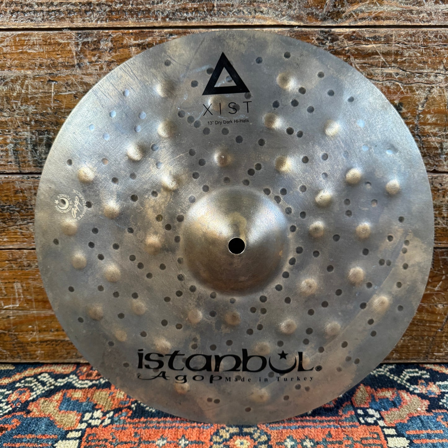 13" Istanbul Agop Xist Dry Dark Hi-Hat Cymbal Pair 498g/910g *Video Demo*