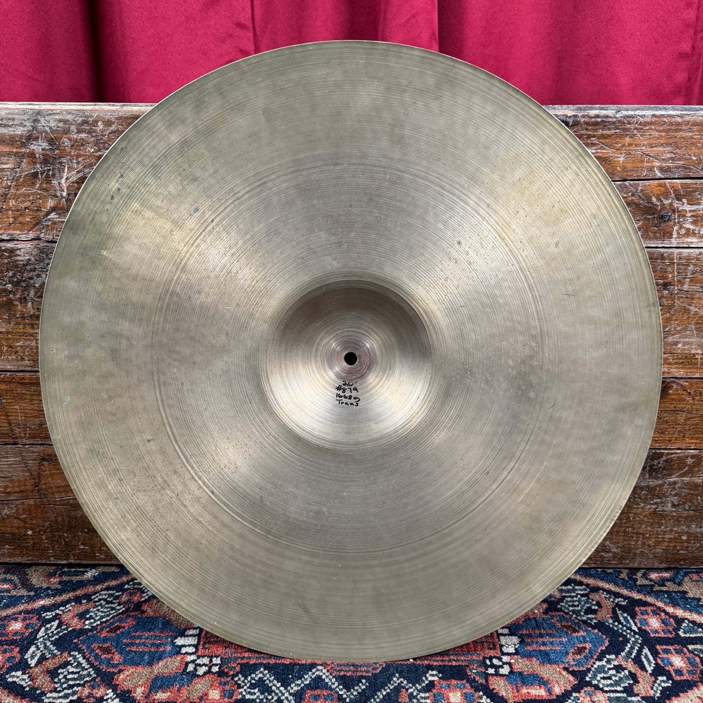 20" Zildjian A 1940s Trans Stamp Ride Cymbal 1668g *Video Demo*