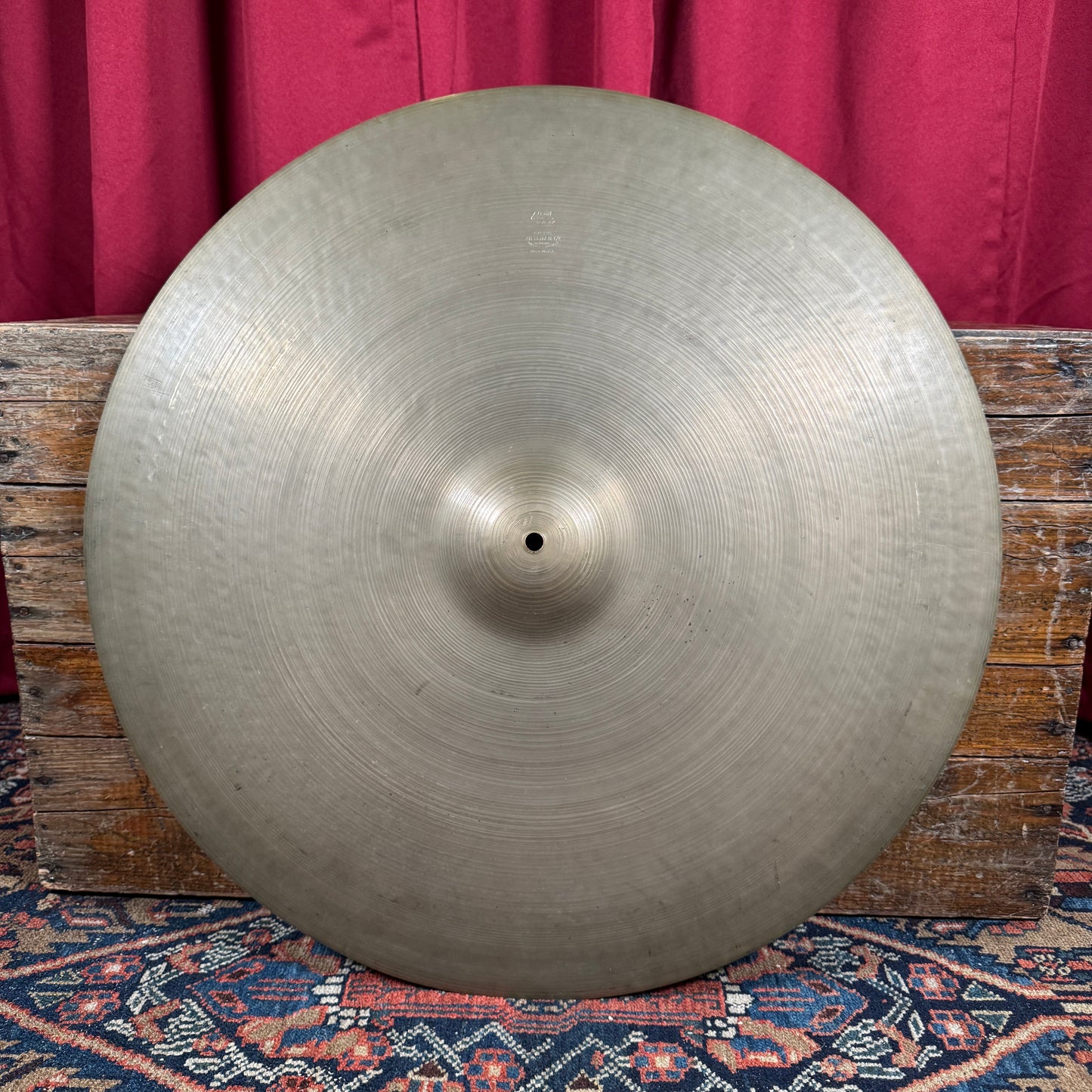 24" Zildjian A 1940s Trans Stamp Ride Cymbal 3378g *Video Demo*