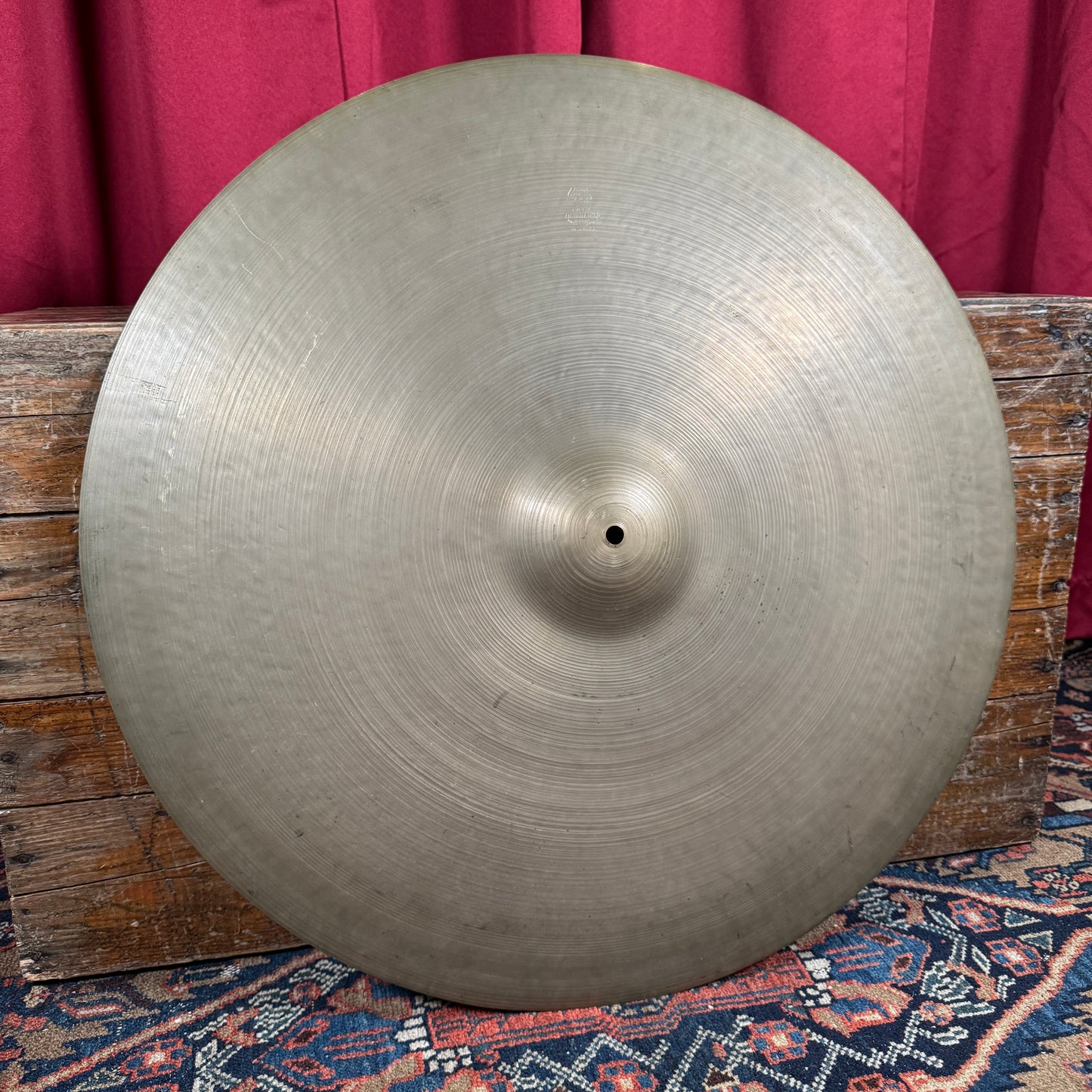 24" Zildjian A 1940s Trans Stamp Ride Cymbal 3378g *Video Demo*