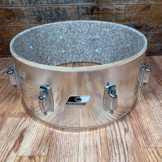 1980s Ludwig LR-751 Rocker 6.5x14 Chrome Over Wood Snare Drum Shell COW