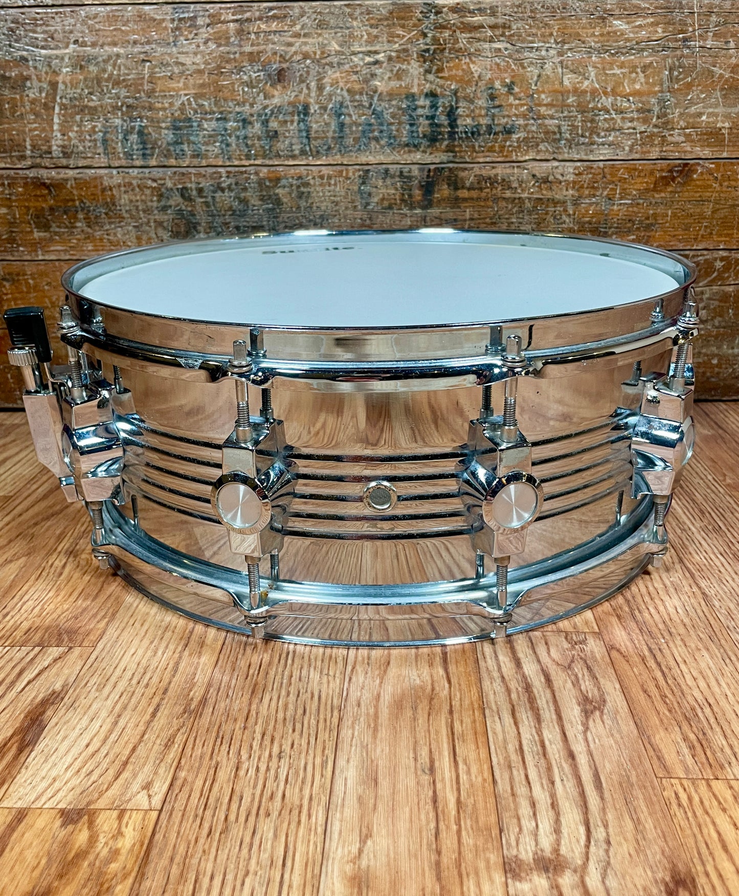 1980s CB-700 5.5x14 Snare Drum No. 4045 10-Lug Chrome Over Steel