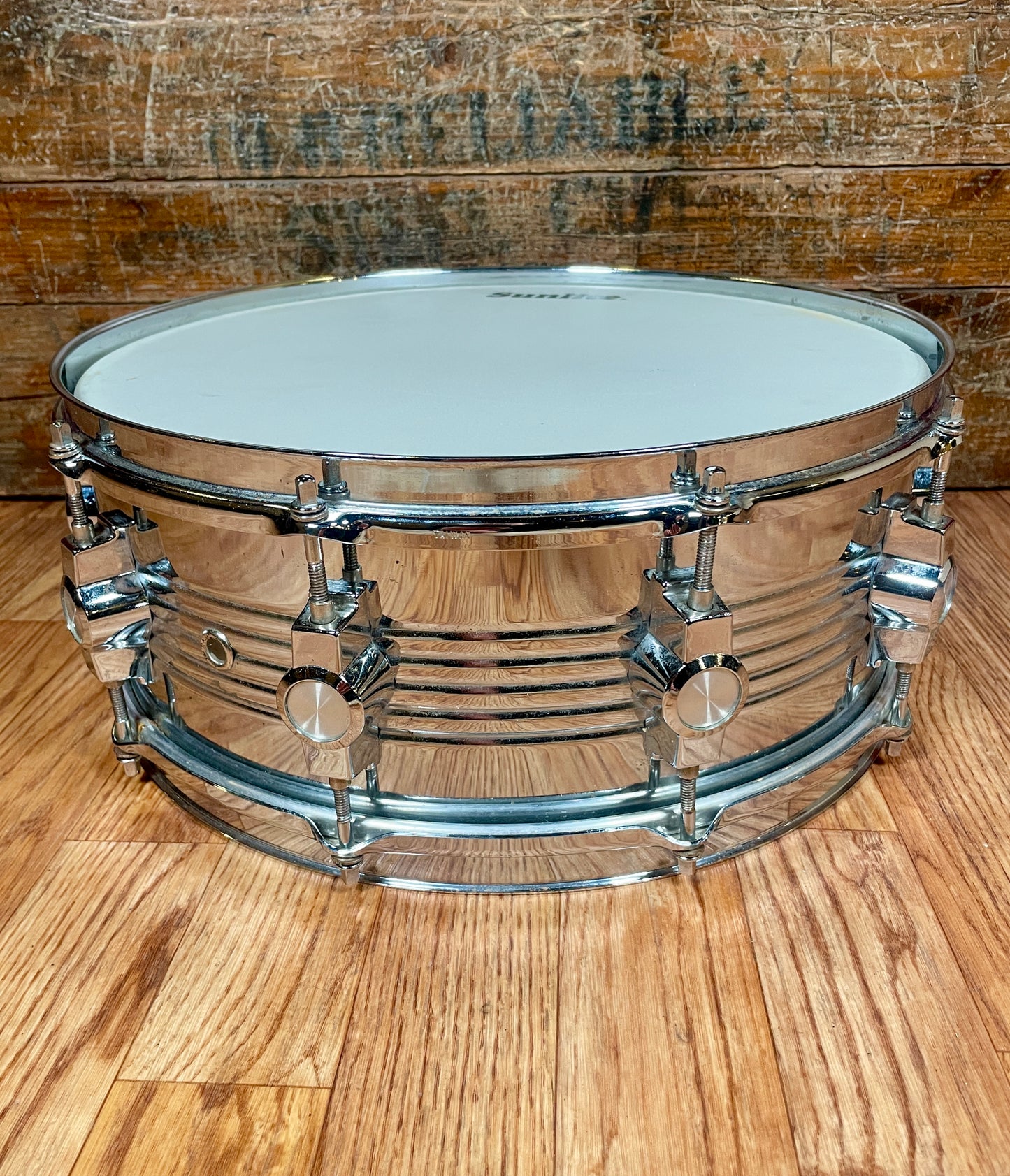 1980s CB-700 5.5x14 Snare Drum No. 4045 10-Lug Chrome Over Steel