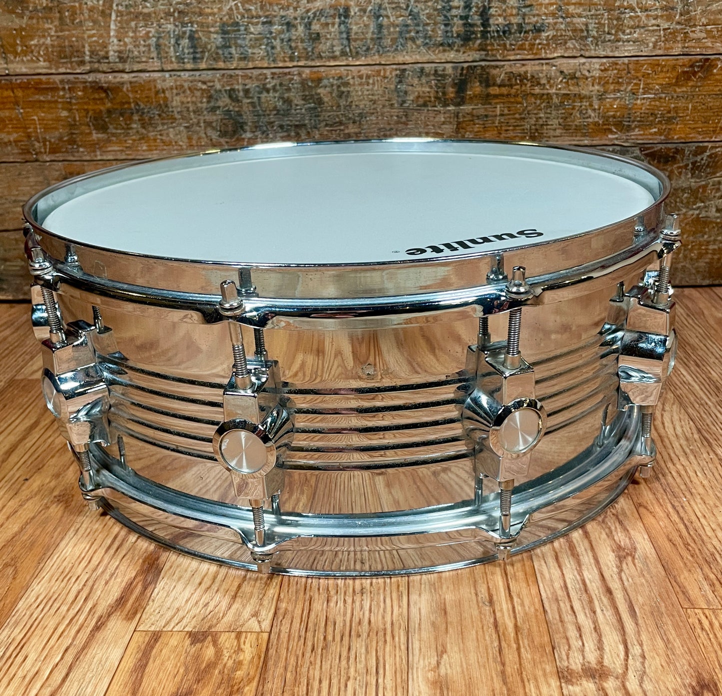 1980s CB-700 5.5x14 Snare Drum No. 4045 10-Lug Chrome Over Steel