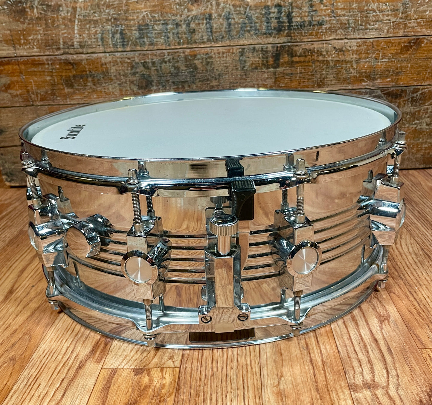 1980s CB-700 5.5x14 Snare Drum No. 4045 10-Lug Chrome Over Steel