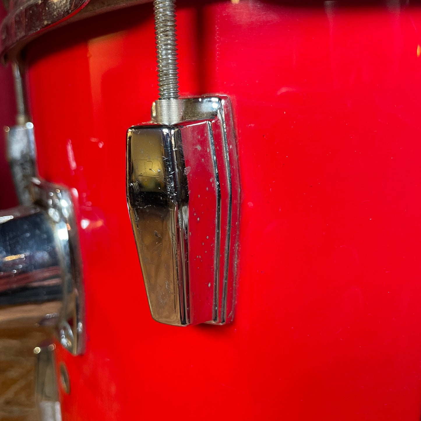 1980s Yamaha Power V 11x13 Tom Drum Single Red