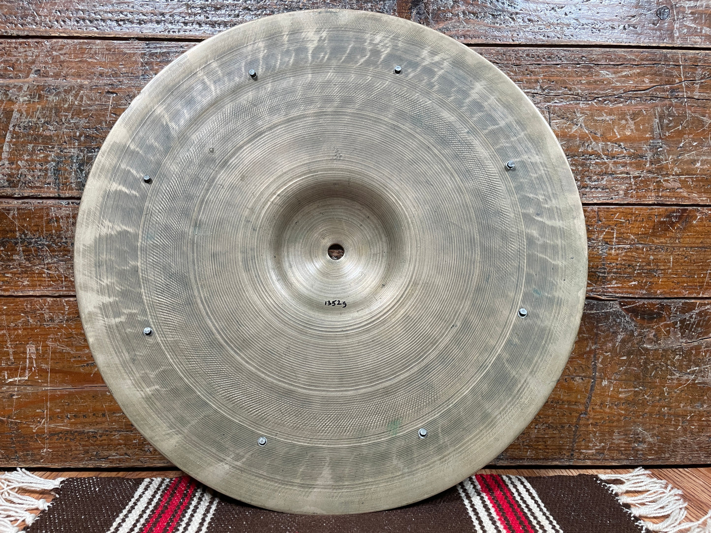 14" Zilco by Zildjian 1940s-50s Heavy Ride / Hi-Hat Single Cymbal w/ Rivets 1352g *Video Demo*