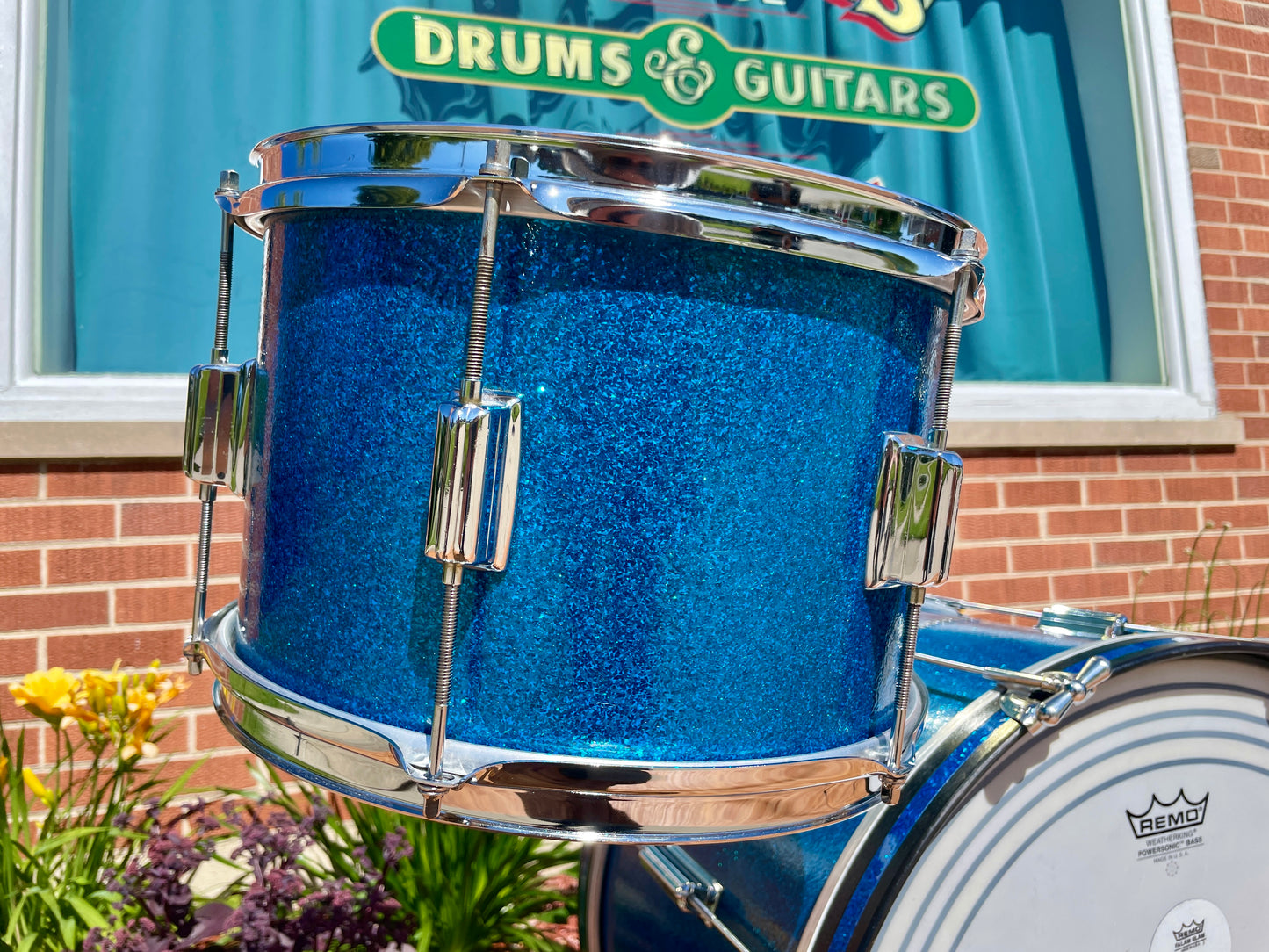 1960s Rogers Tower Delta Drum Set Sparkling Blue Pearl 20/12/14