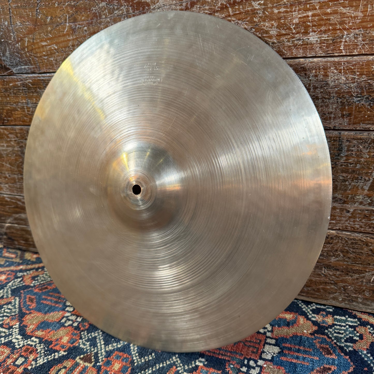 15" Zildjian A 1940s-1950s Trans Stamp Hi-Hat Cymbal Pair 1394g/1452g *Video Demo*