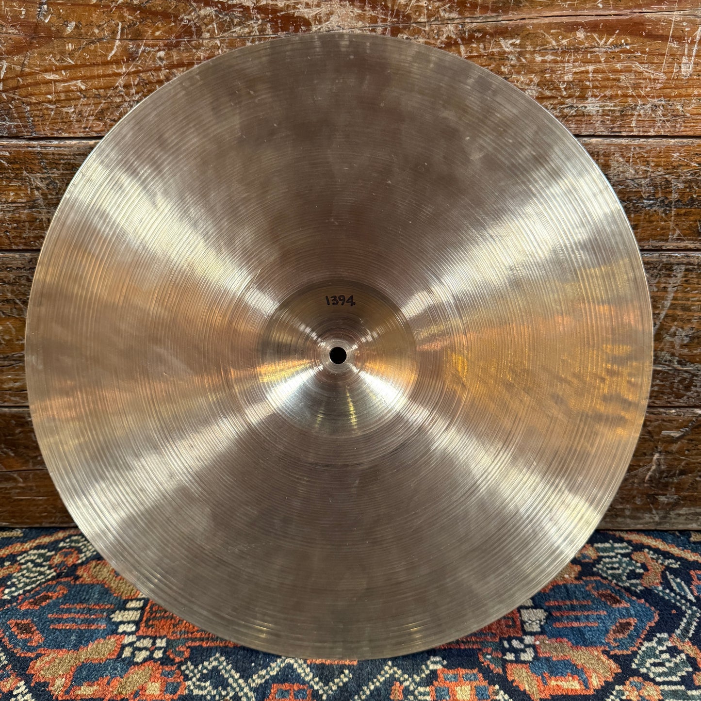 15" Zildjian A 1940s-1950s Trans Stamp Hi-Hat Cymbal Pair 1394g/1452g *Video Demo*