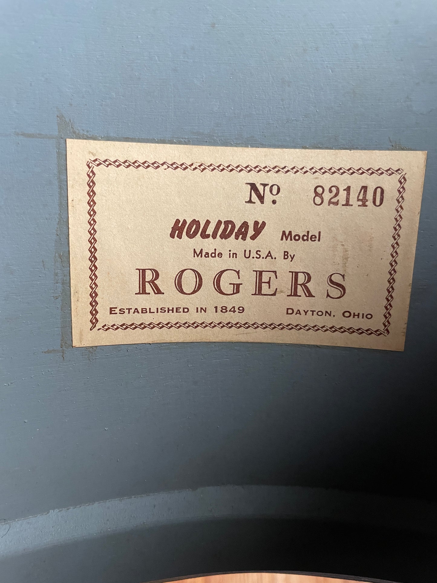 1960s Rogers Holiday Drum Set Blue Sparkle 20/12/14