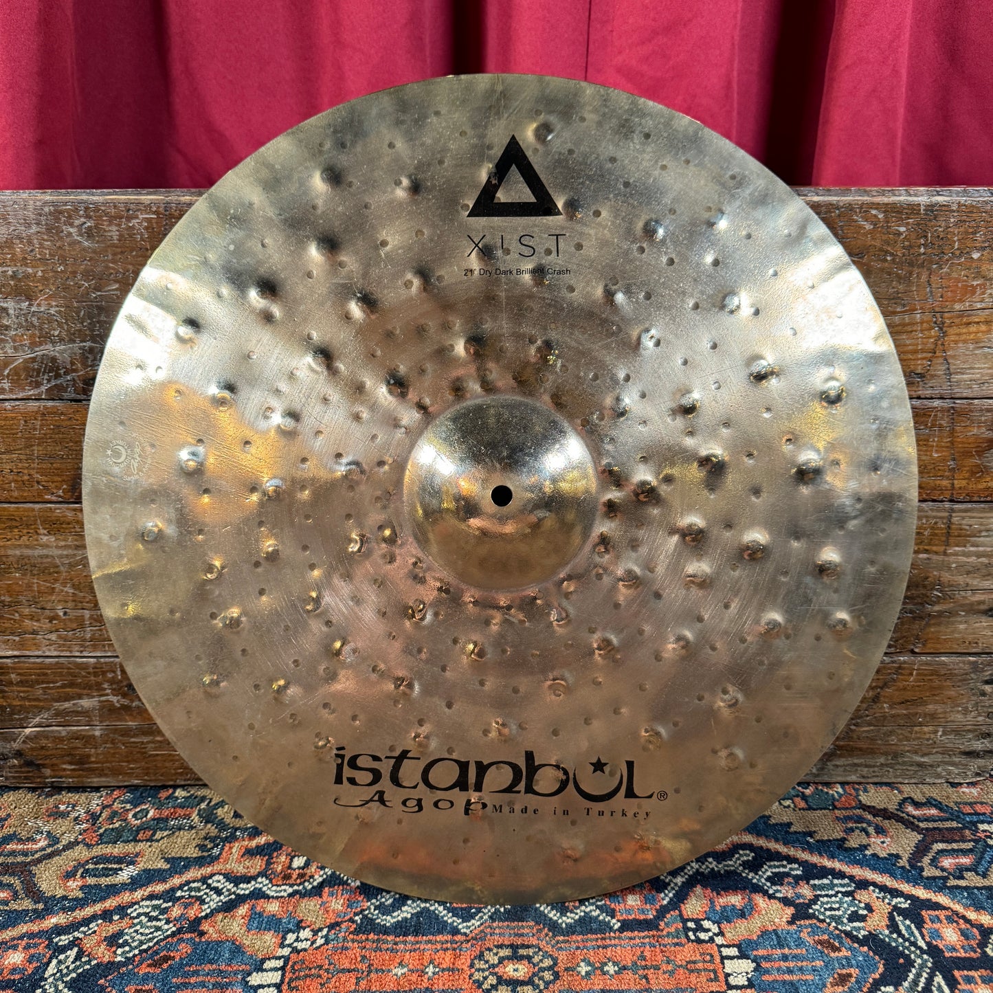 21" Istanbul Agop Xist Dry Dark Brilliant Crash Cymbal 1628g *Video Demo*