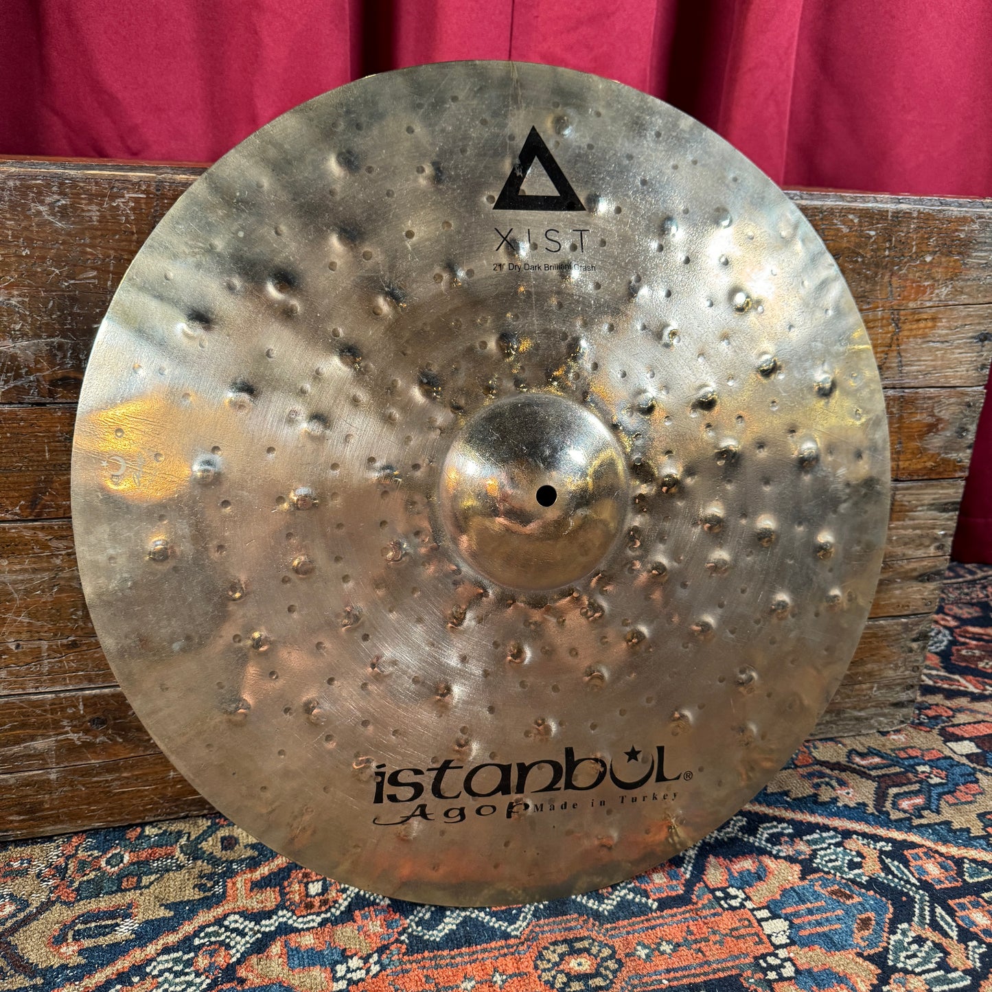 21" Istanbul Agop Xist Dry Dark Brilliant Crash Cymbal 1628g *Video Demo*