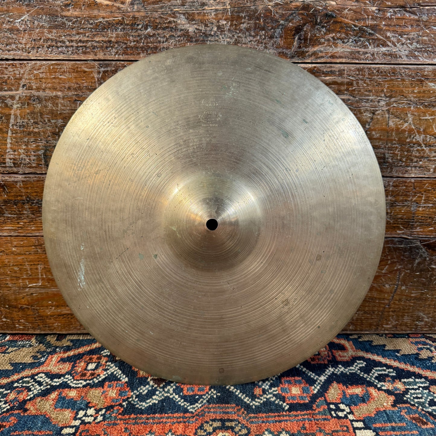 14" Zildjian A 1940s-50s Trans Stamp Hi-Hat Cymbal Single 622g