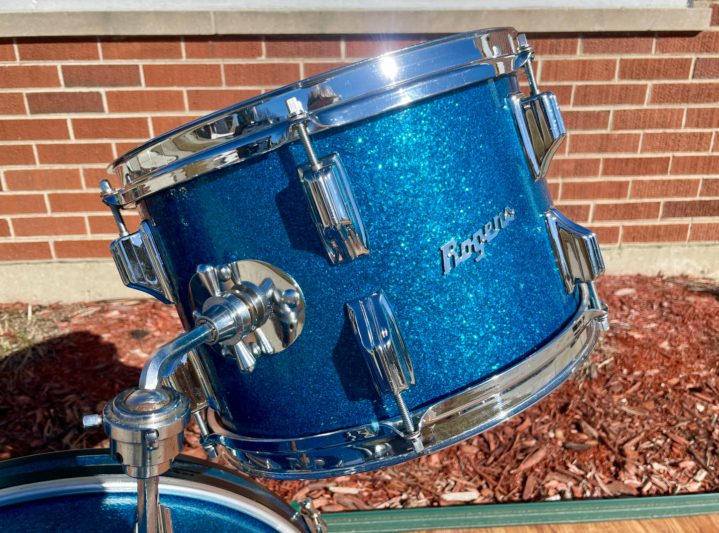 1960s Rogers Holiday Drum Set Blue Sparkle 20/12/14