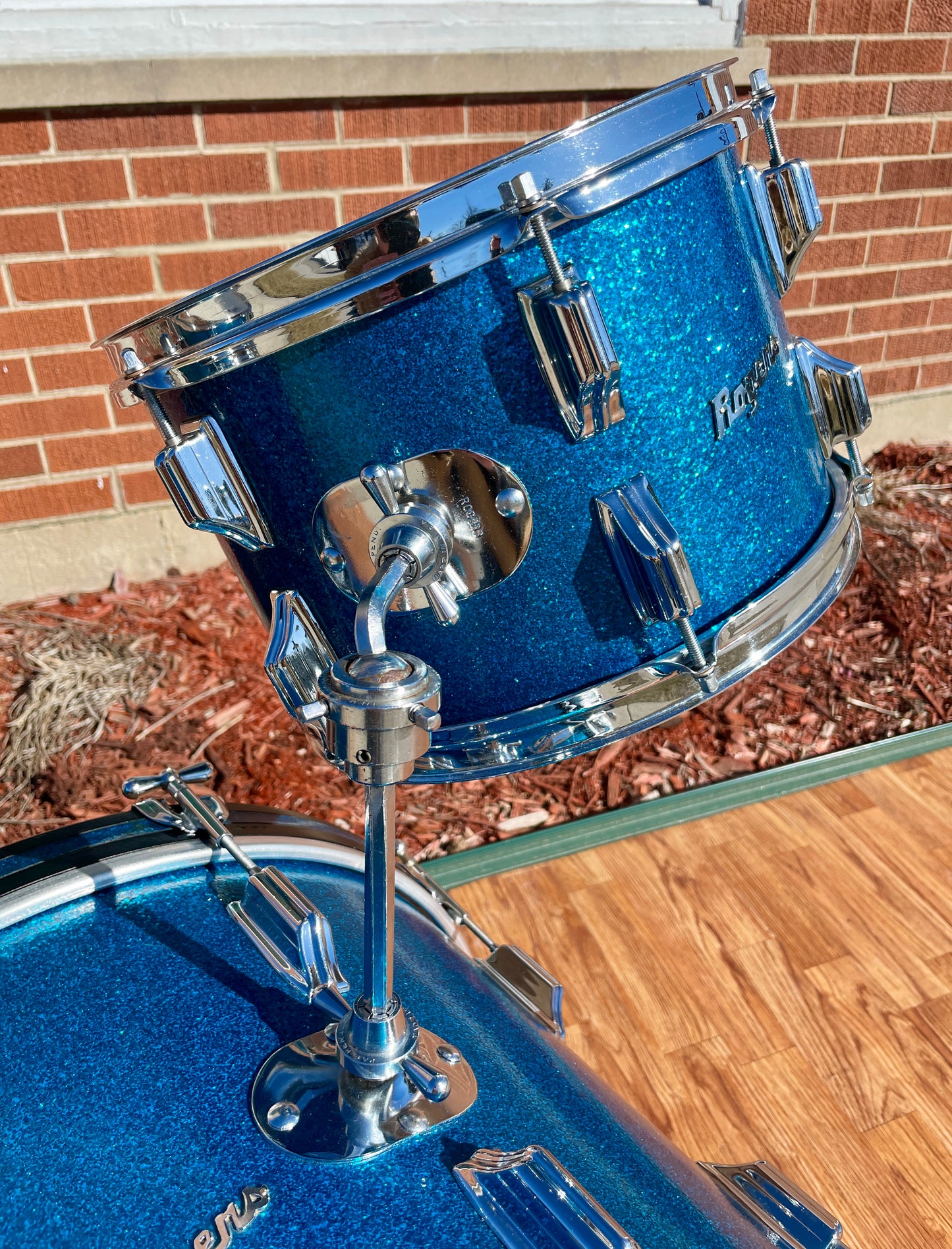 1960s Rogers Holiday Drum Set Blue Sparkle 20/12/14