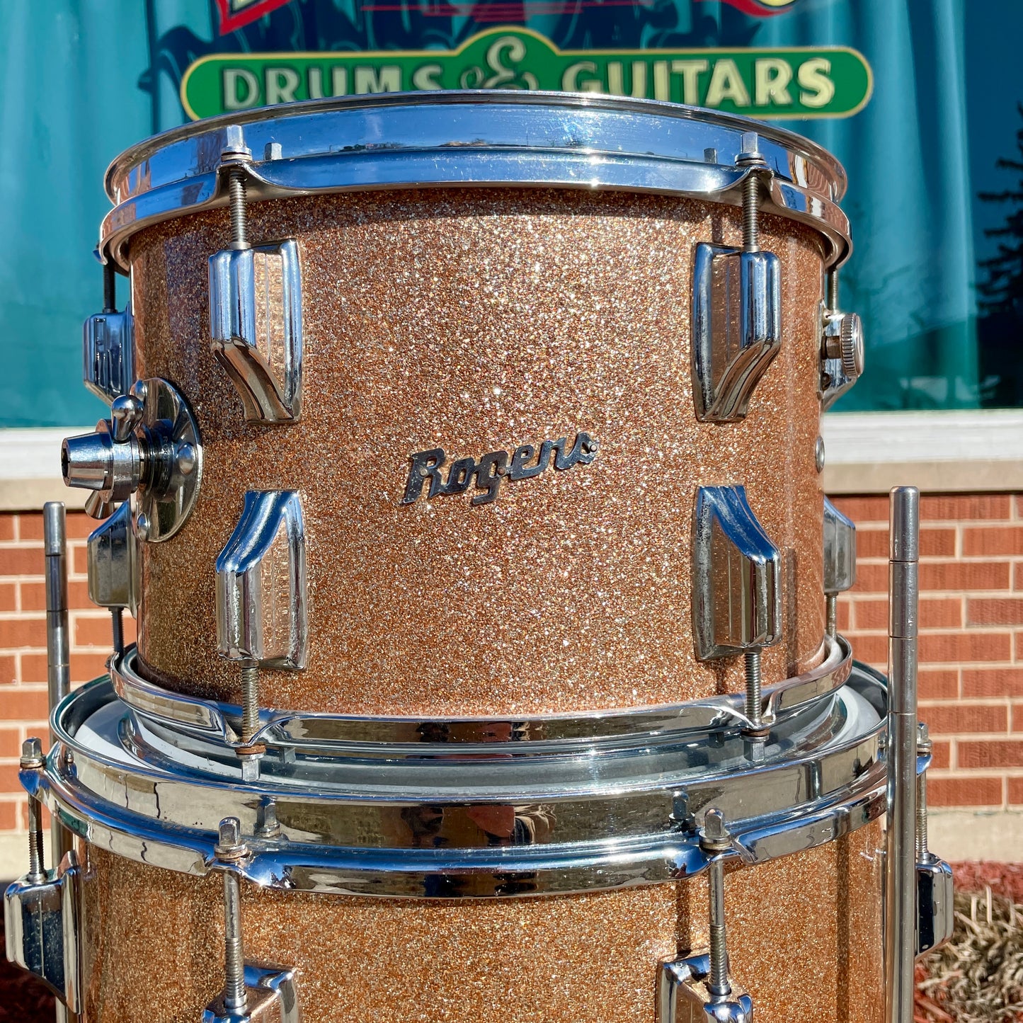 1960s Rogers Holiday Drum Set Pink Champagne Pearl Sparkle 20/12/14