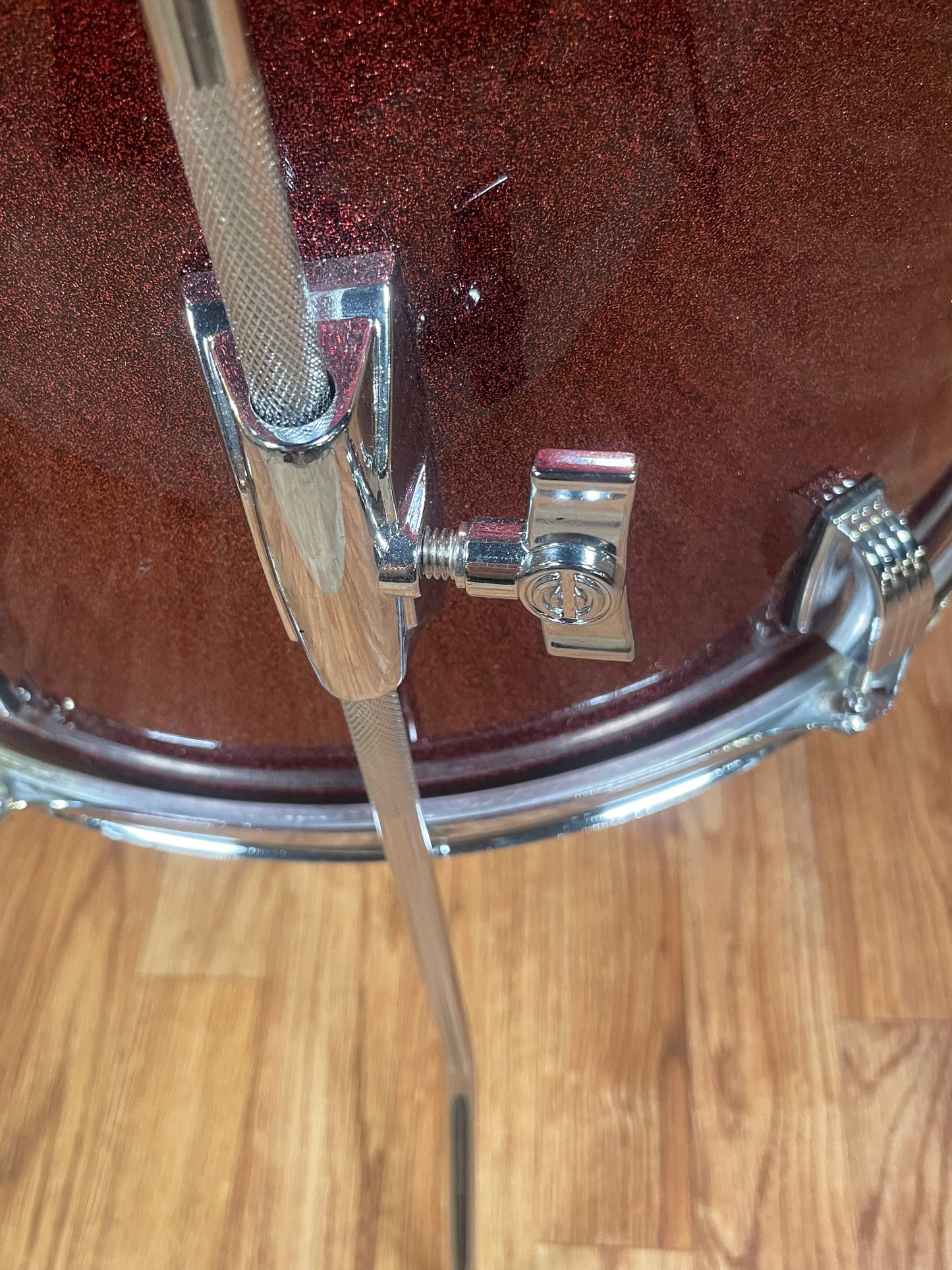 Ludwig BackBeat 16x16 Floor Tom Single Wine Red Sparkle