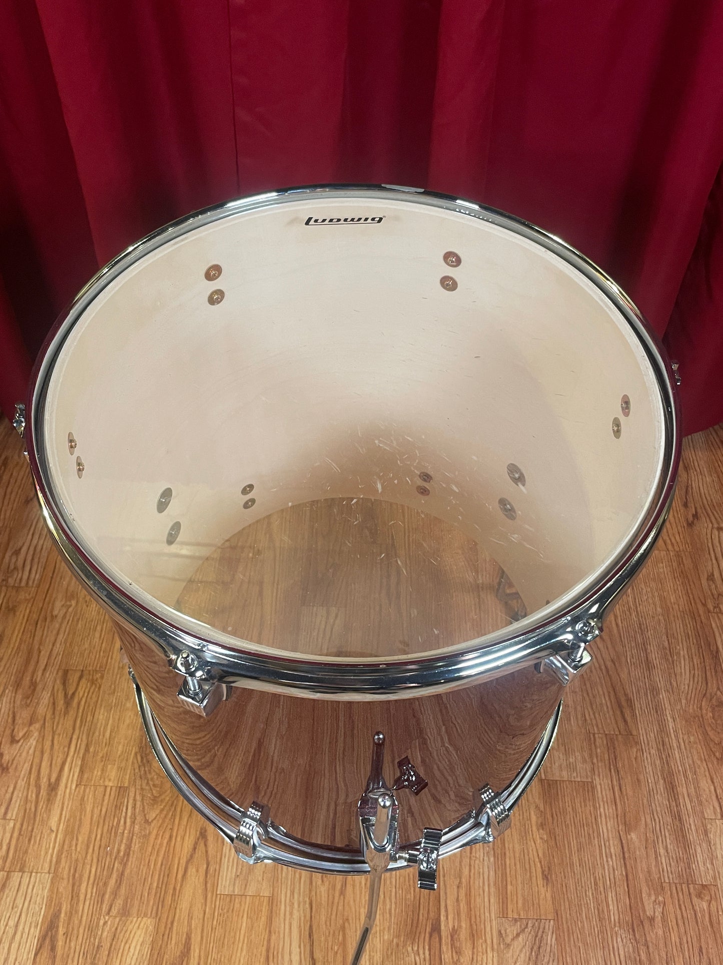 Ludwig BackBeat 16x16 Floor Tom Single Wine Red Sparkle