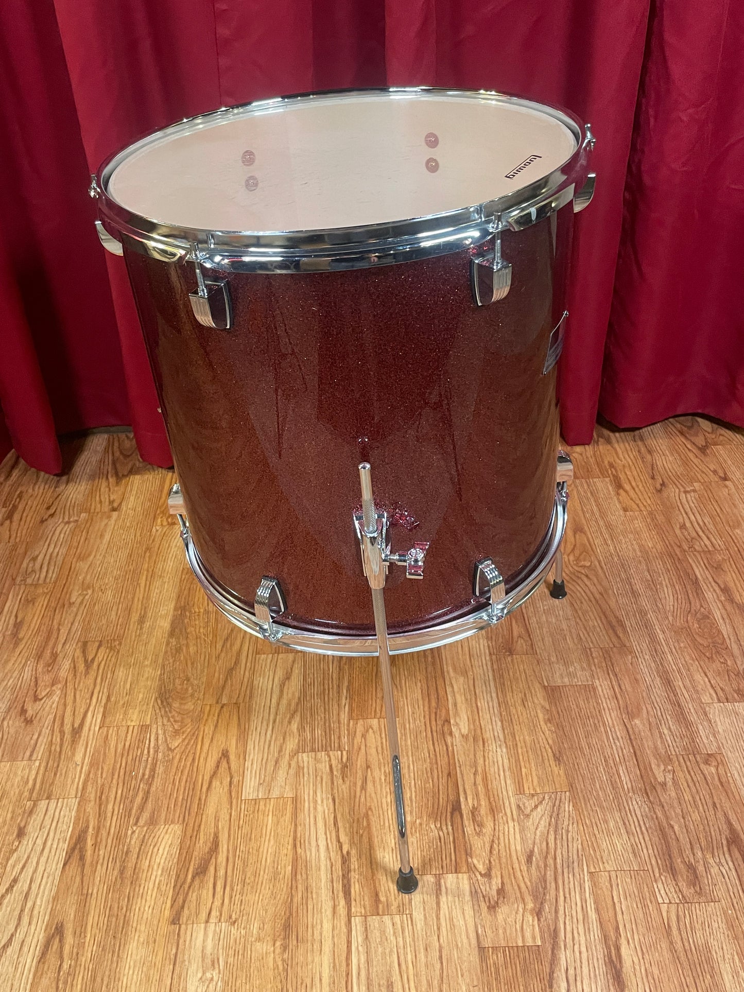 Ludwig BackBeat 16x16 Floor Tom Single Wine Red Sparkle