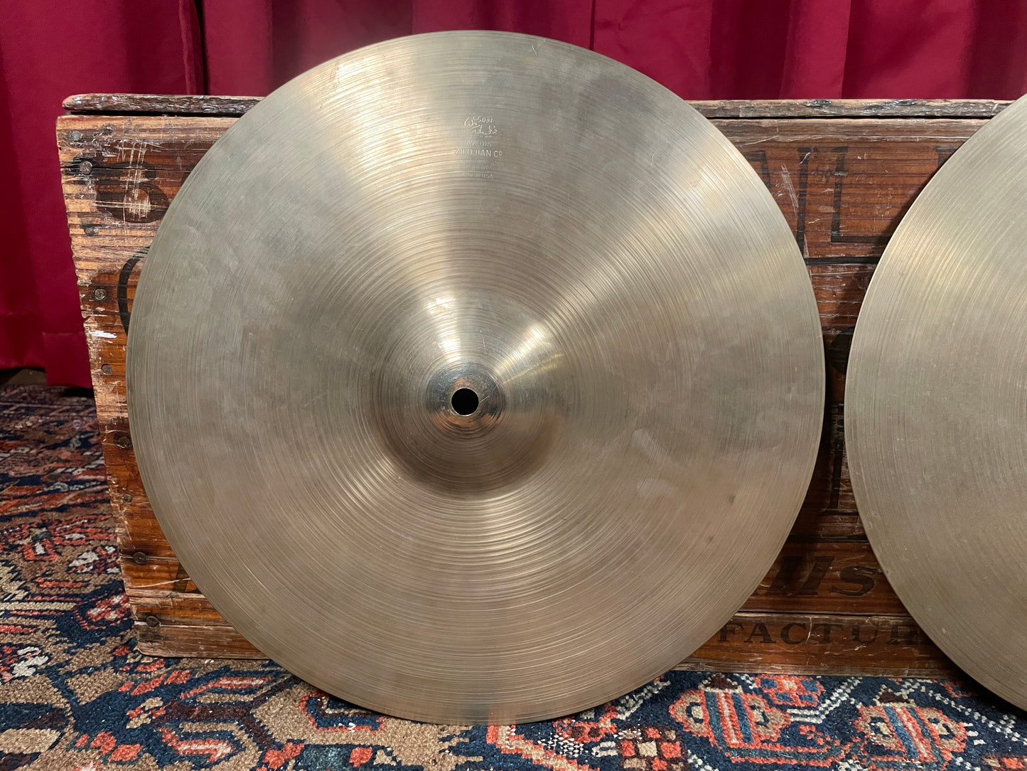 14" Zildjian A 1950s Small Stamp Hi-Hat Cymbal Pair 749g/765g *Video Demo*