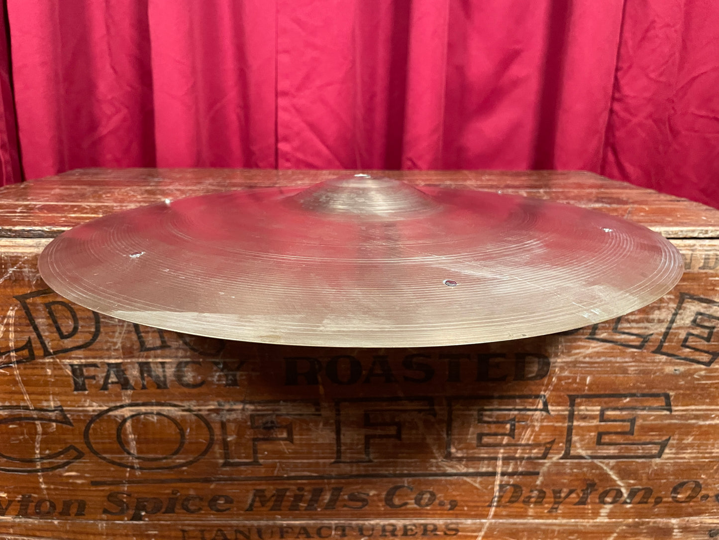 18" Zildjian A 1950s Small Stamp Crash Ride Cymbal w/ Rivets 1551g *Video Demo*