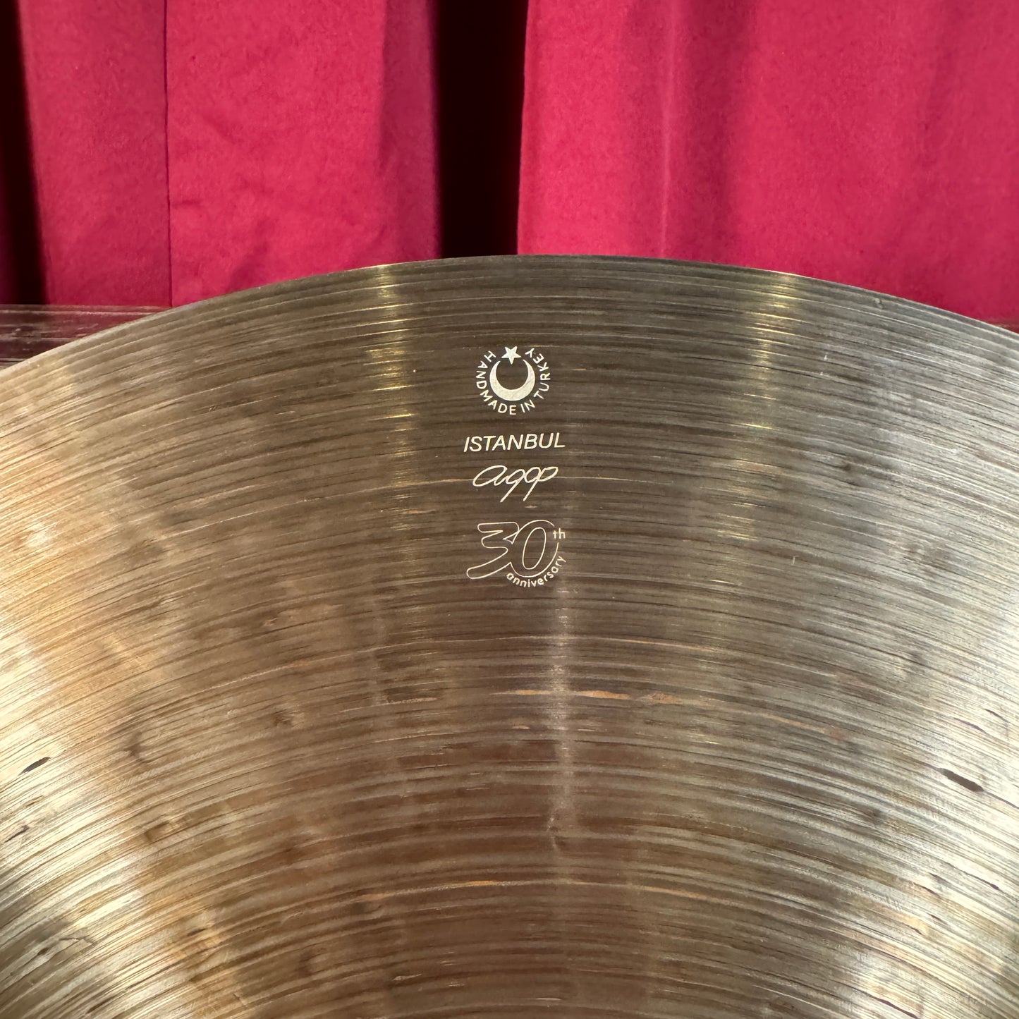 19" Istanbul Agop 30th Anniversary Crash Cymbal 1500g *Video Demo*