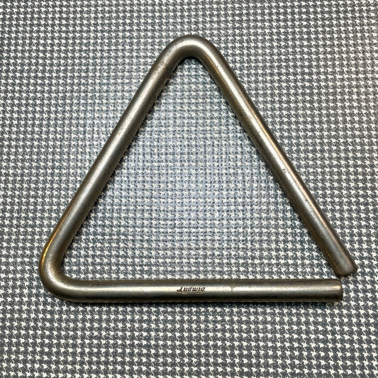 1920s Ludwig 6" Triangle No. 487 Nickel - Rare Find