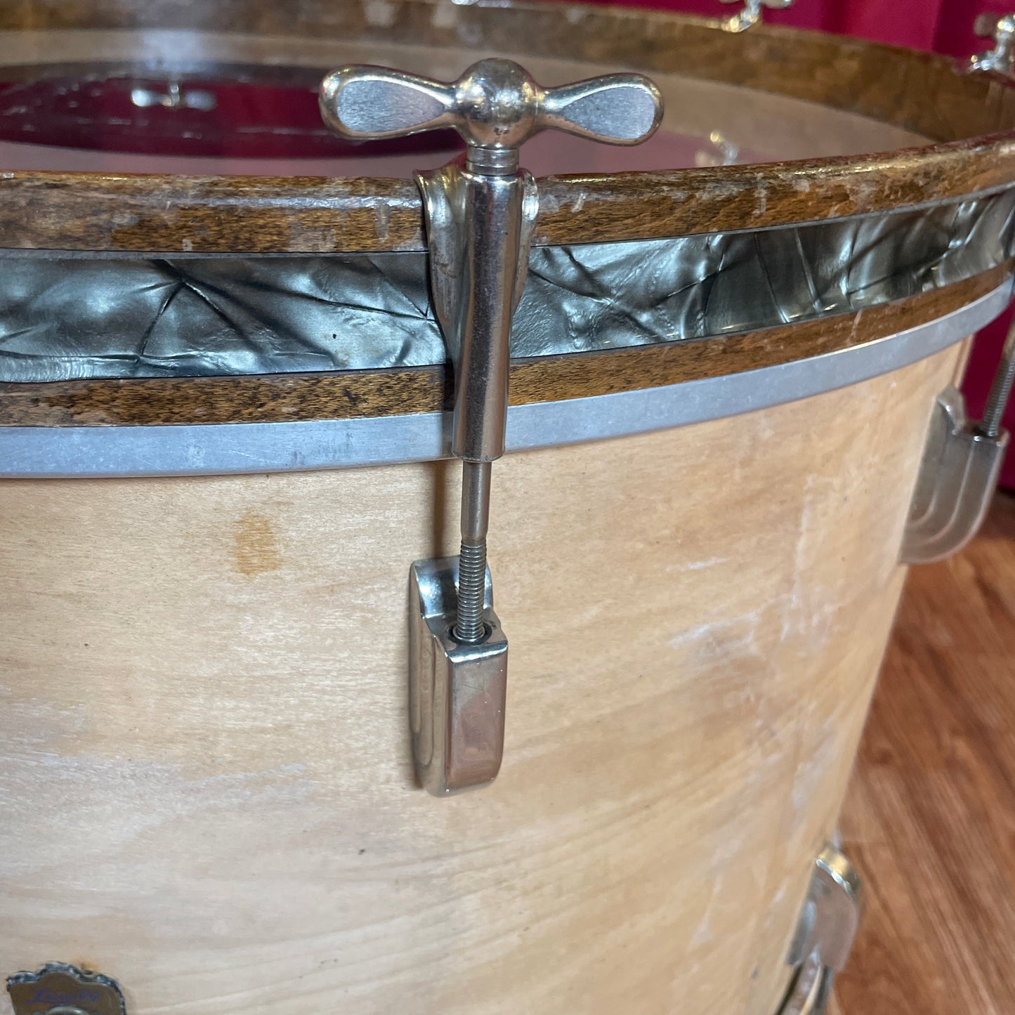 1940s Leedy 14x24 Broadway Bass Drum Stripped