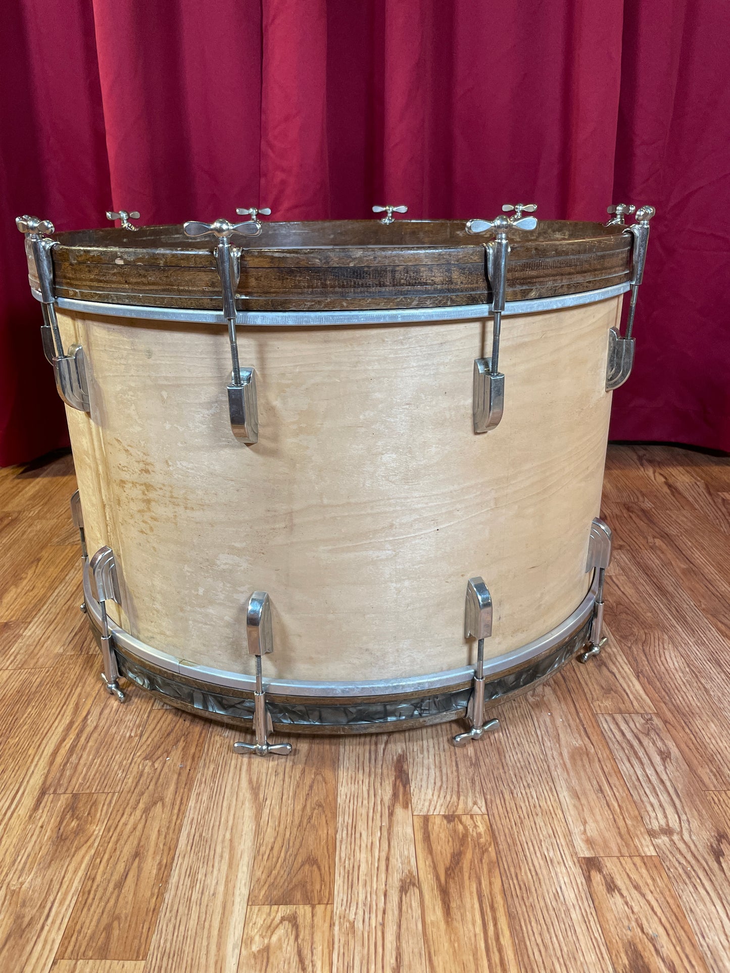 1940s Leedy 14x24 Broadway Bass Drum Stripped