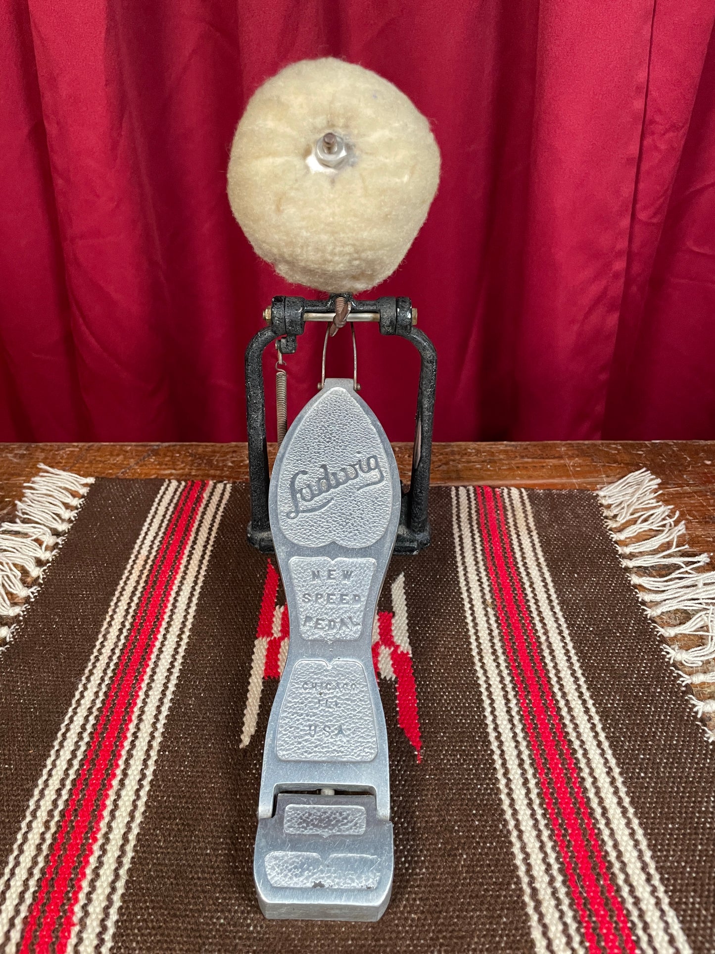 1940s Ludwig New Speed Pedal No. 307 Bass Drum Pedal