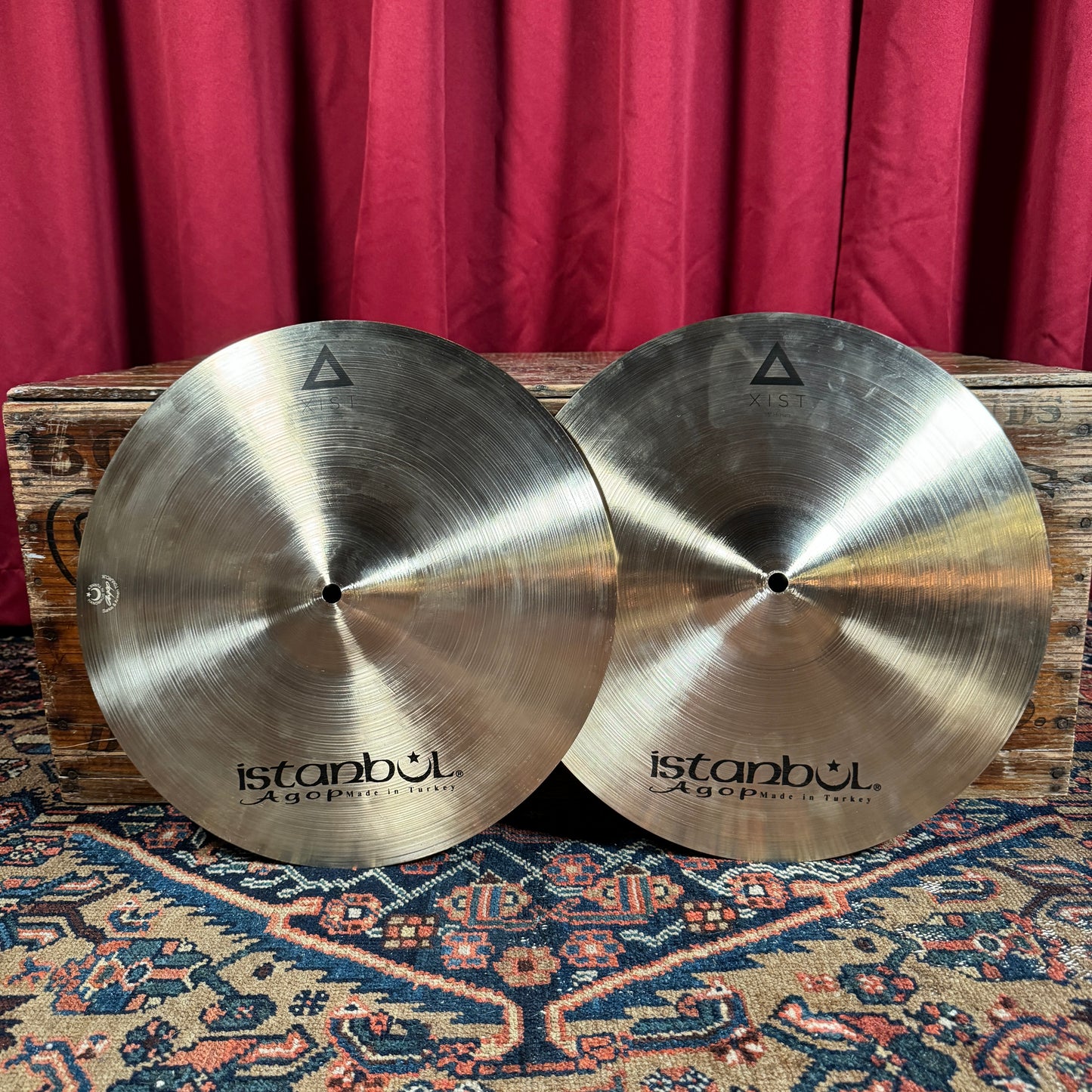 15" Istanbul Agop Xist Natural Hi-Hat Cymbal Pair 1030g/1238g *Video Demo*